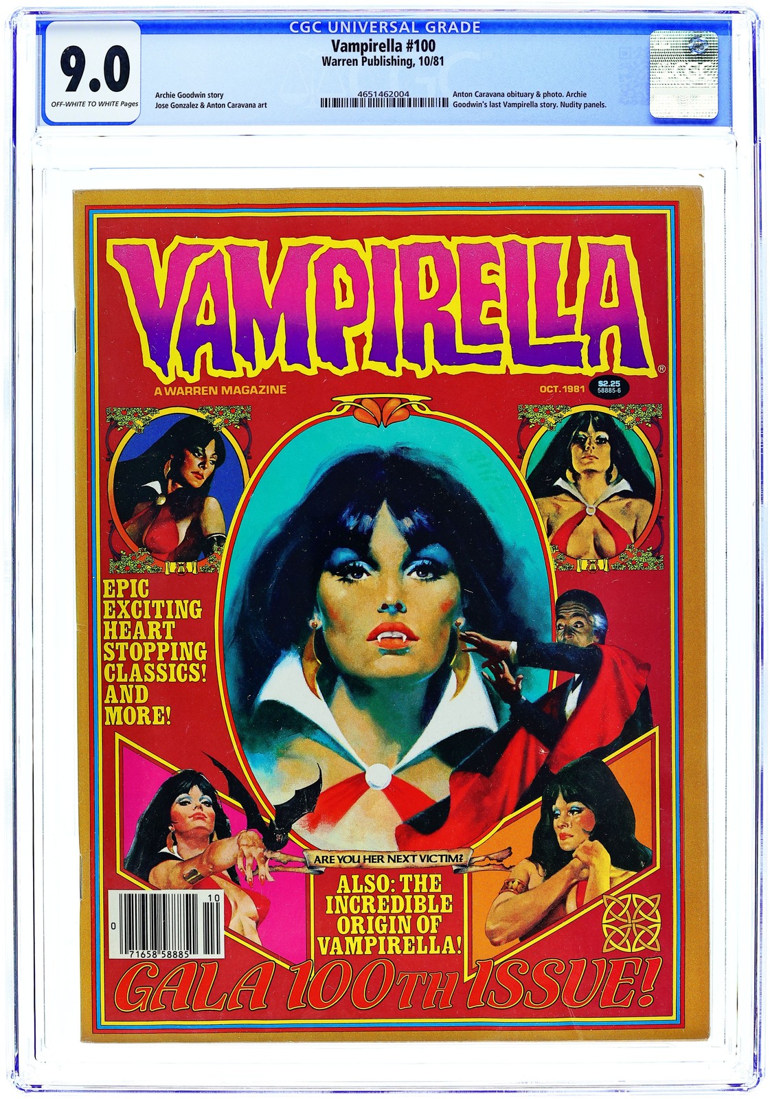 Vampirella #100 CGC 9.0 1981 4651462004
