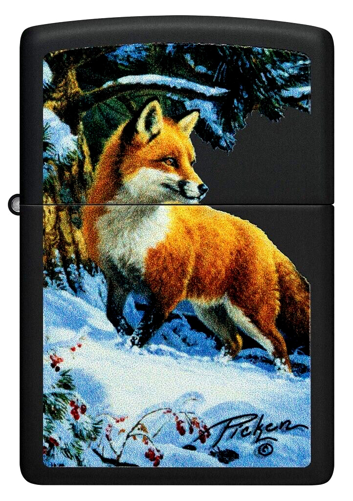 Zippo Windproof Snow Fox Lighter Designed by Linda Picken 48596, New In Box Zippo Windproof Snow Fox Lighter Designed by Linda Picken 48596, New In Box
