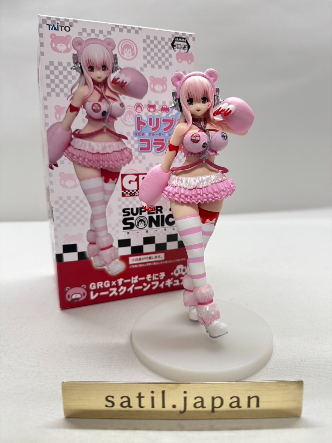 [USED] TAITO Gloomy Bear GRG Grid Girl SUPER SONICO Race Queen Figure