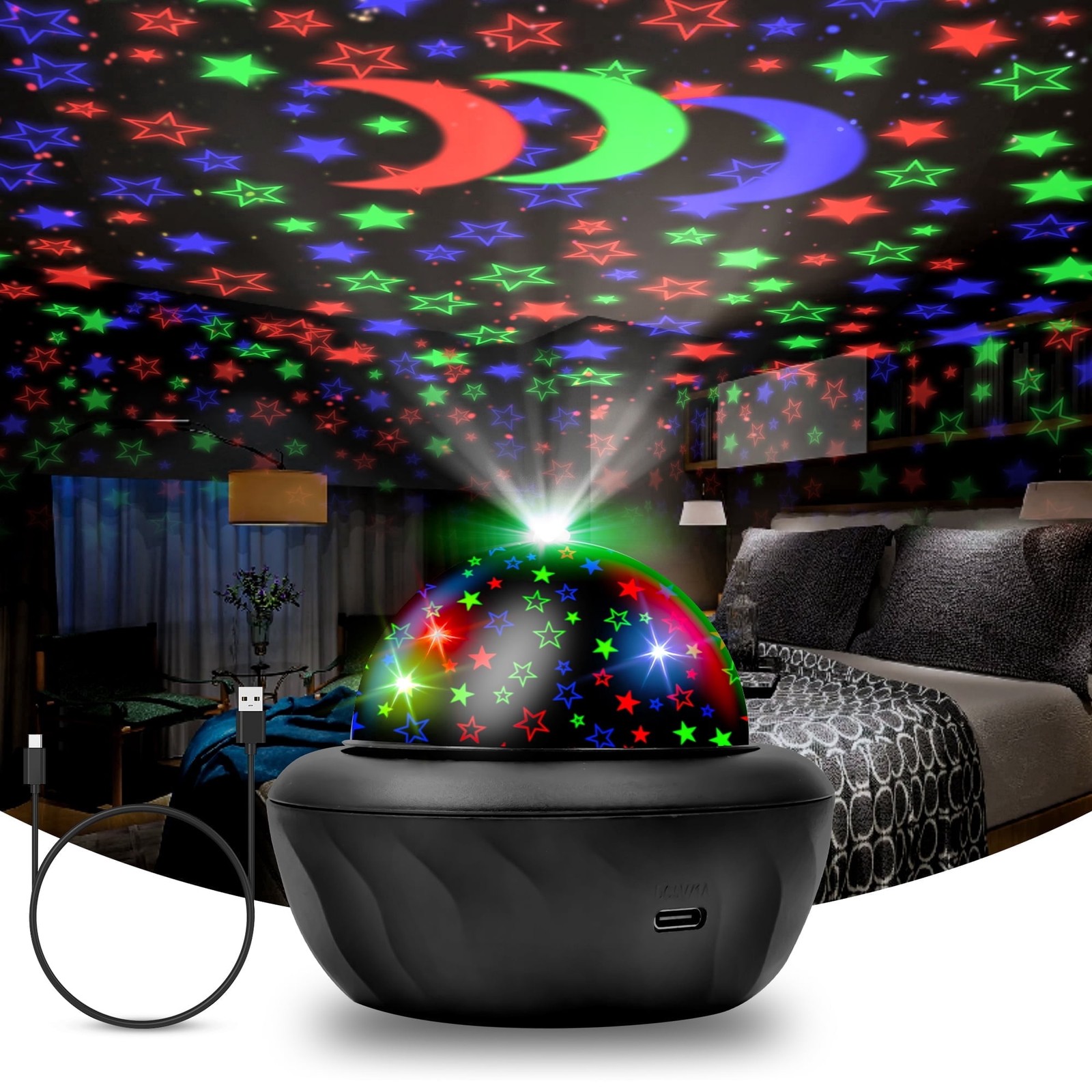 Astronaut black Galaxy Starry Sky Night Light Ocean Star LED Lamp +Remote Astronaut black Galaxy Starry Sky Night Light Ocean Star LED Lamp +Remote