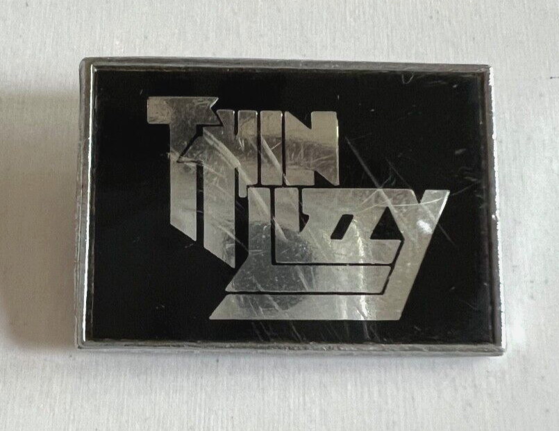 Late 1970s THIN LIZZY Clubman Metal Pin, Badge Irish Classic Hard Rock, Vintage