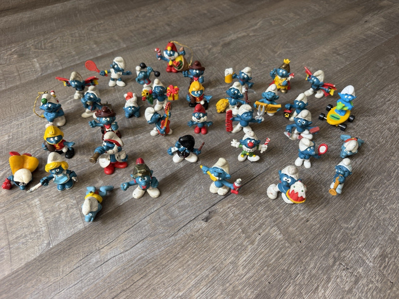 The Smurfs Plastic Figurine Lot of 35- Smurf, Smurfette & Papa Smurf The Smurfs Plastic Figurine Lot of 35- Smurf, Smurfette & Papa Smurf