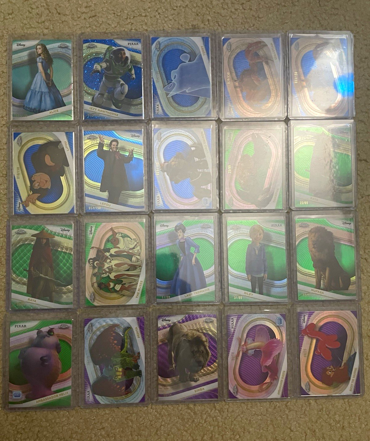 HUGE 2025 Topps Chrome Disney 80 Card Numbered Lot 🔥🔥🔥