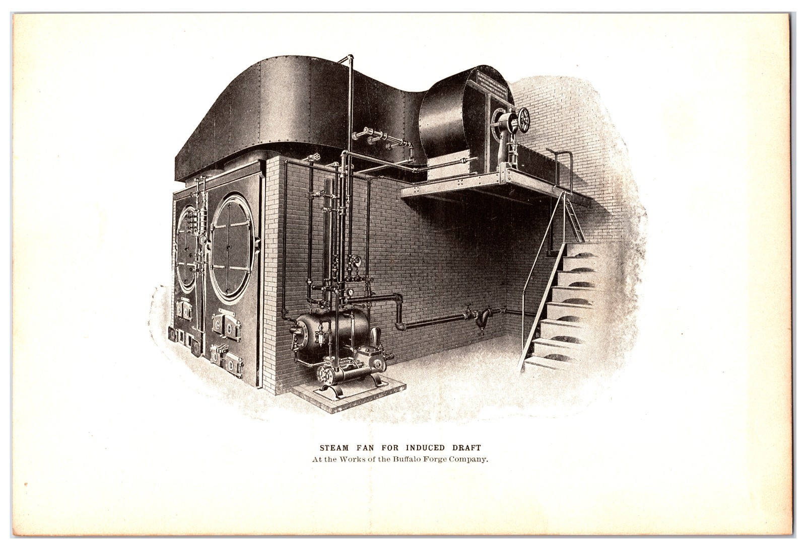 Original 1906 Steam Fan For Induced Draft - Buffalo Forage Co. Engineering Page Original 1906 Steam Fan For Induced Draft - Buffalo Forage Co. Engineering Page