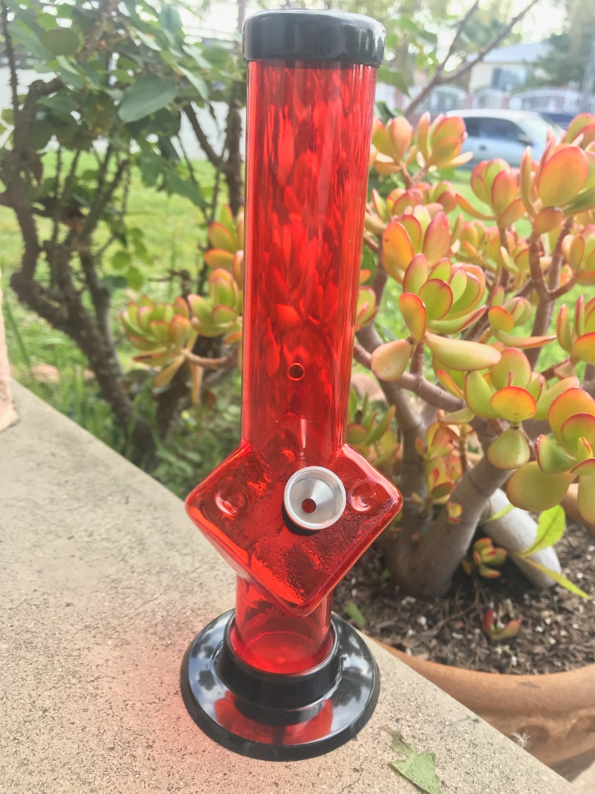 10'' Tall acrylic water pipe bong /Dice Design