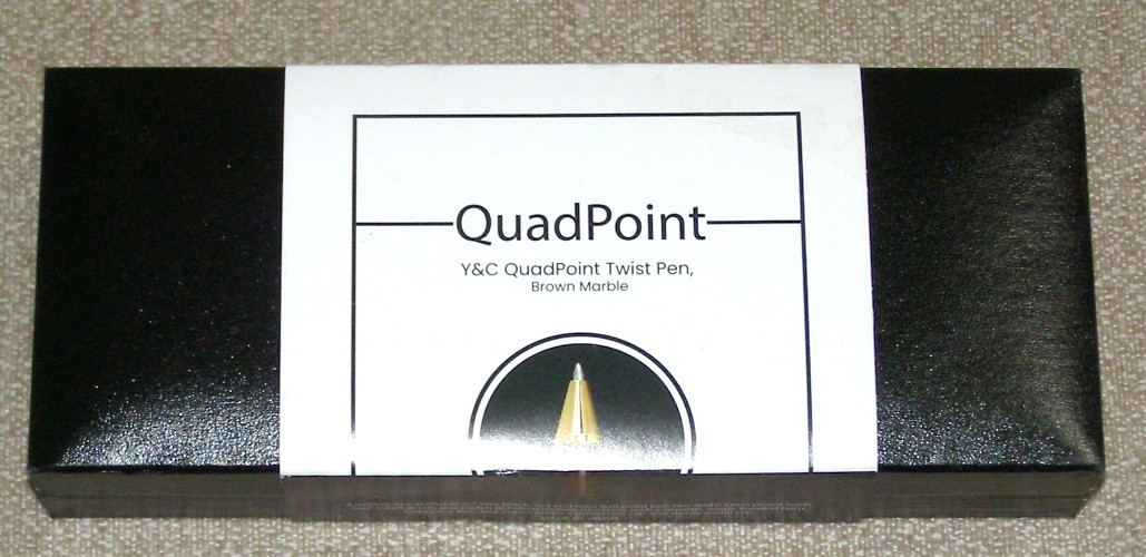 YASUTOMO QUADPOINT Y & C TWIST PEN BROWN MARBLE TP30BR YASUTOMO QUADPOINT Y & C TWIST PEN BROWN MARBLE TP30BR