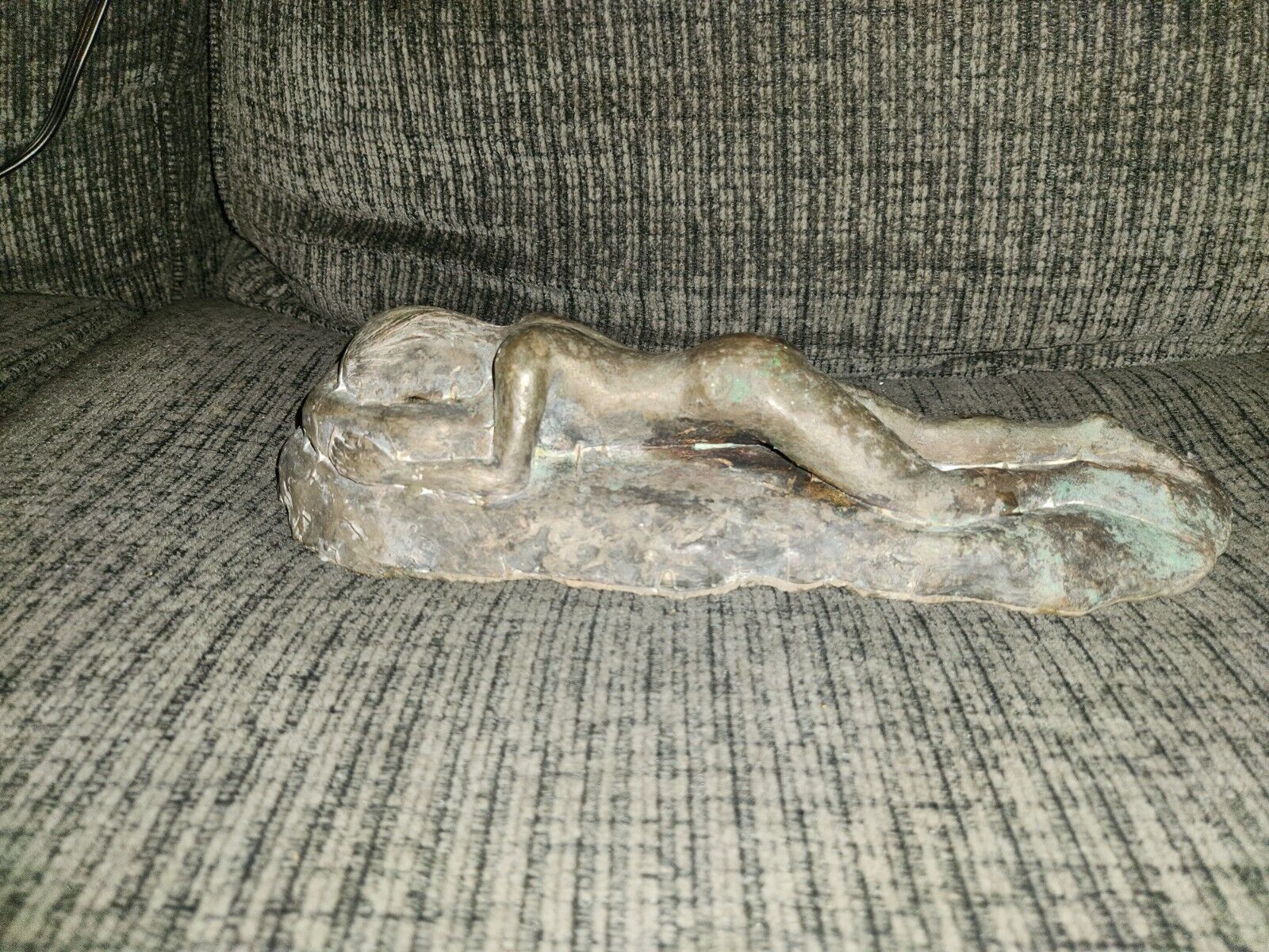 Antique Cast Bronze Woman / Lady Figure Decor