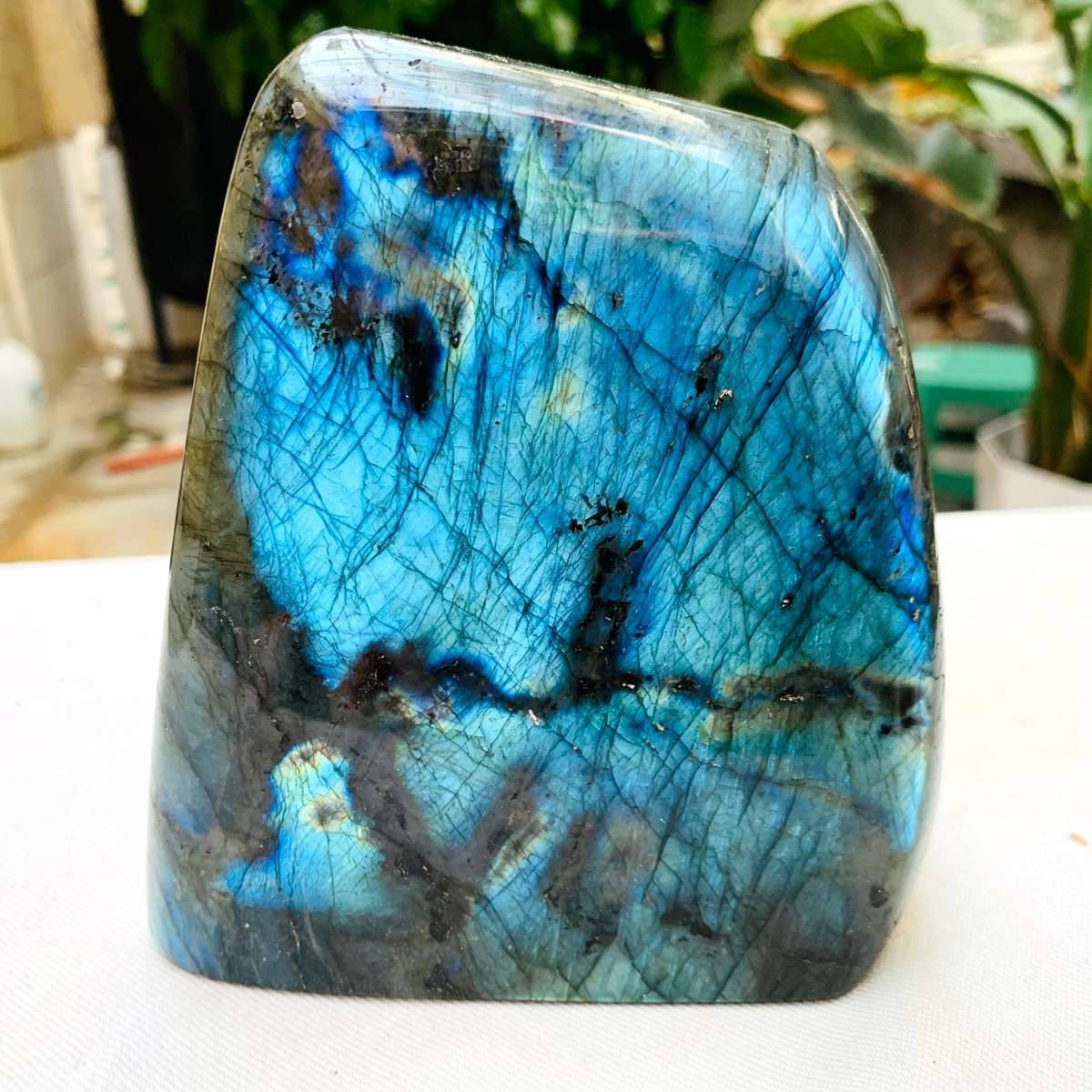 3.46LB Natural feldspar crystal specimen: A gemstone with psychedelic colors