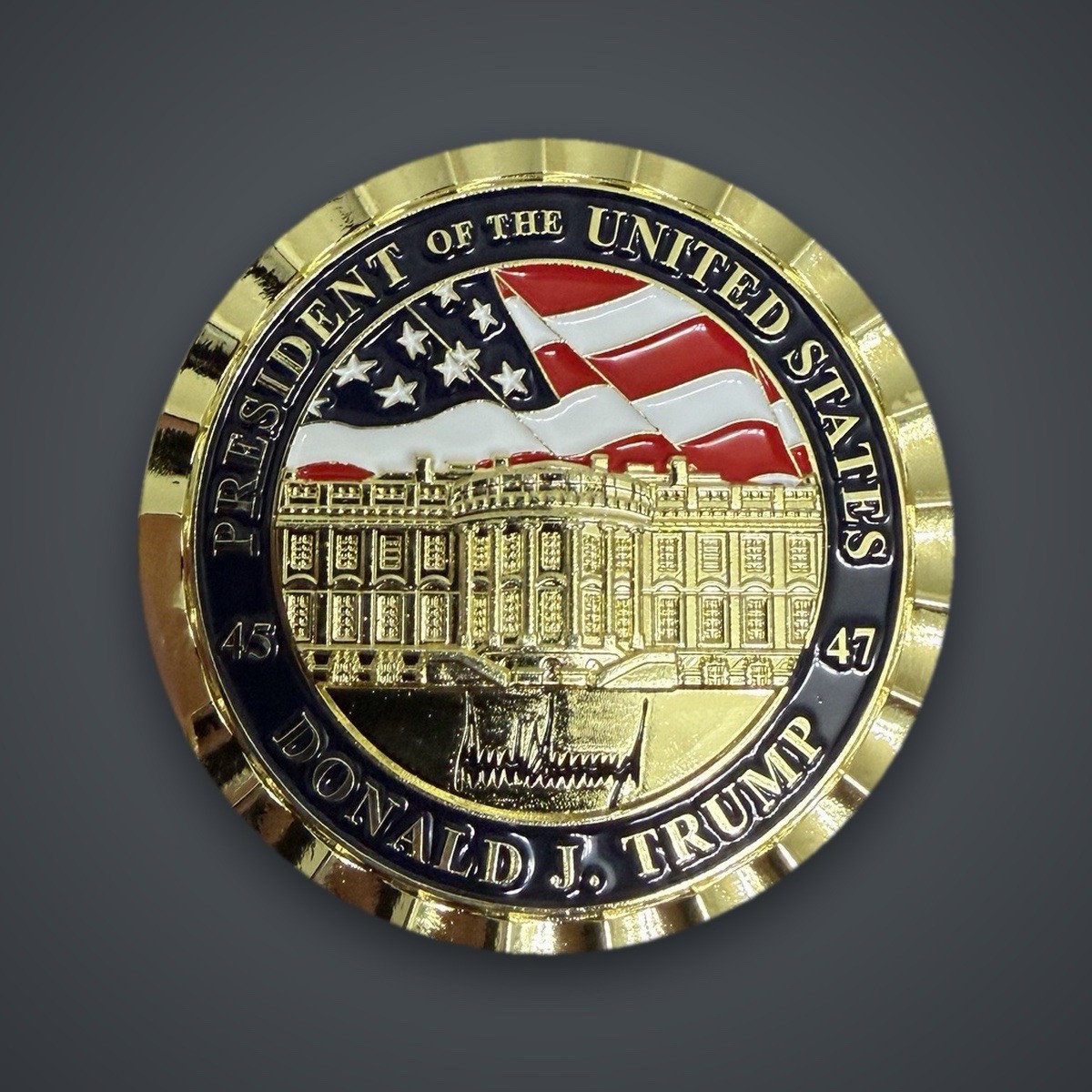 Rare Authentic Donald J. Trump White House Appreciation Challenge Coin