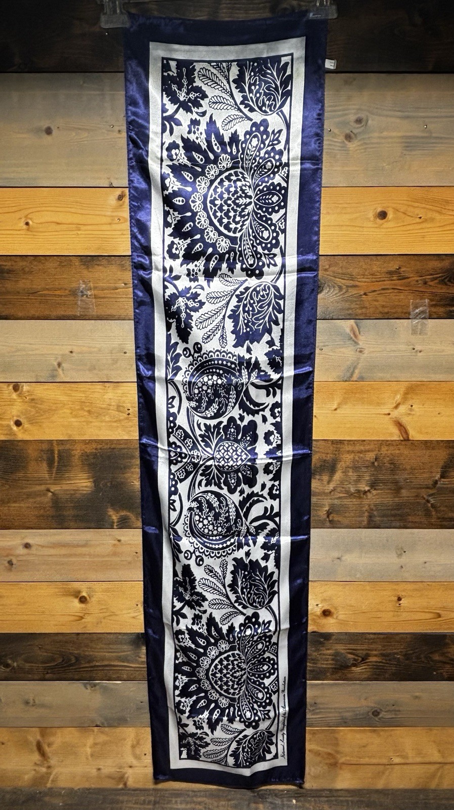 DAR National Society Daughters of the American Revolution Blue Scarf 45x10”