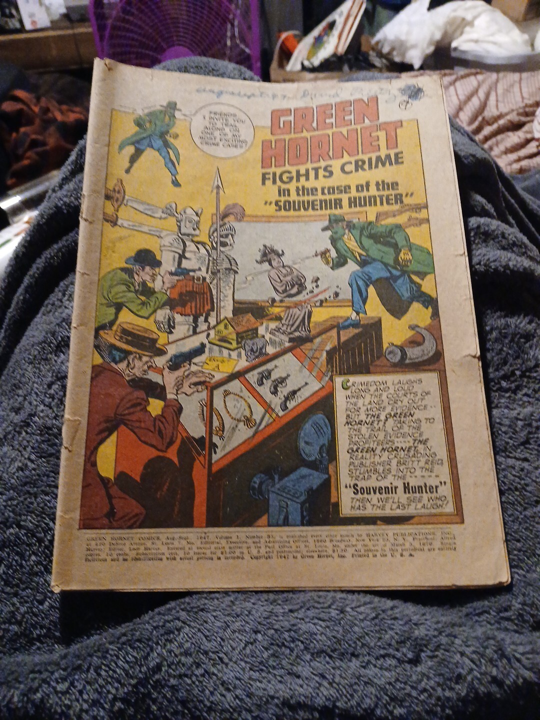 Green Hornet Comics #37 Harvey Publishing 1947 Golden Age Superhero Bob Powell A Green Hornet Comics #37 Harvey Publishing 1947 Golden Age Superhero Bob Powell A