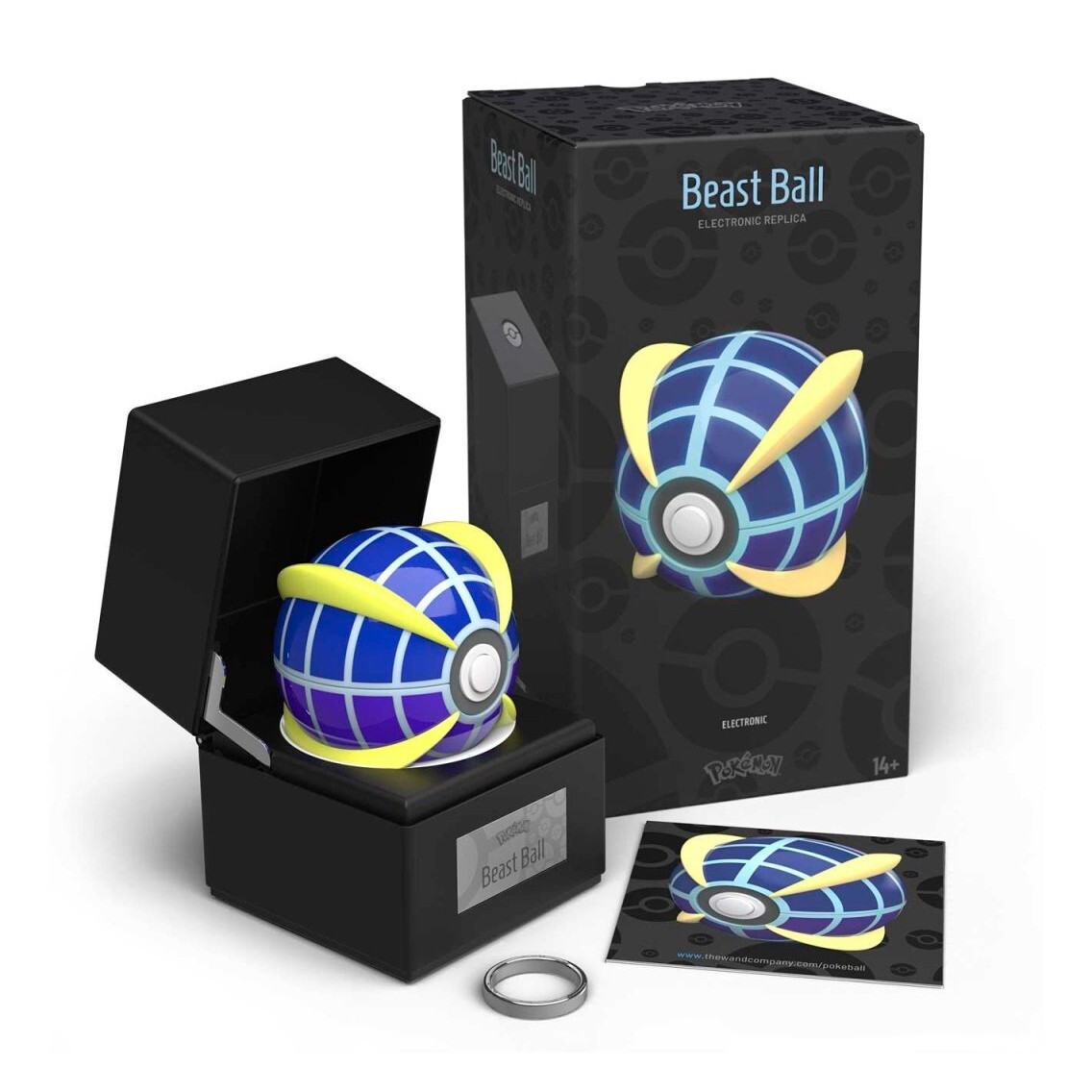 Pokemon Die-Cast Beast Ball Replica The Wand Figure Blue Pokeball Sun Moon Pokemon Die-Cast Beast Ball Replica The Wand Figure Blue Pokeball Sun Moon