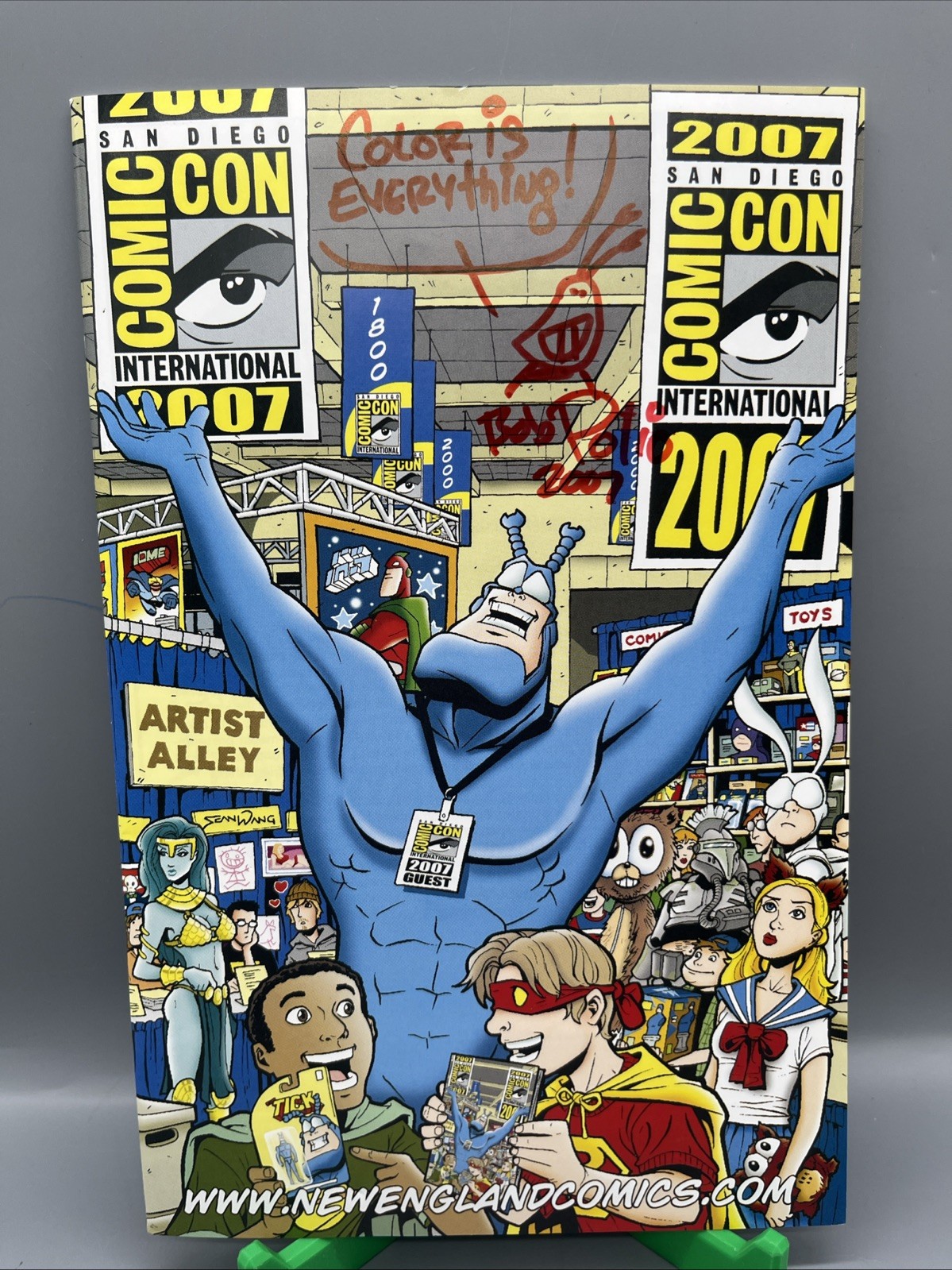 2007 SDCC The Tick Comic Con Extravaganza 1 Variant Signed Bob Polio Sketch COA 2007 SDCC The Tick Comic Con Extravaganza 1 Variant Signed Bob Polio Sketch COA