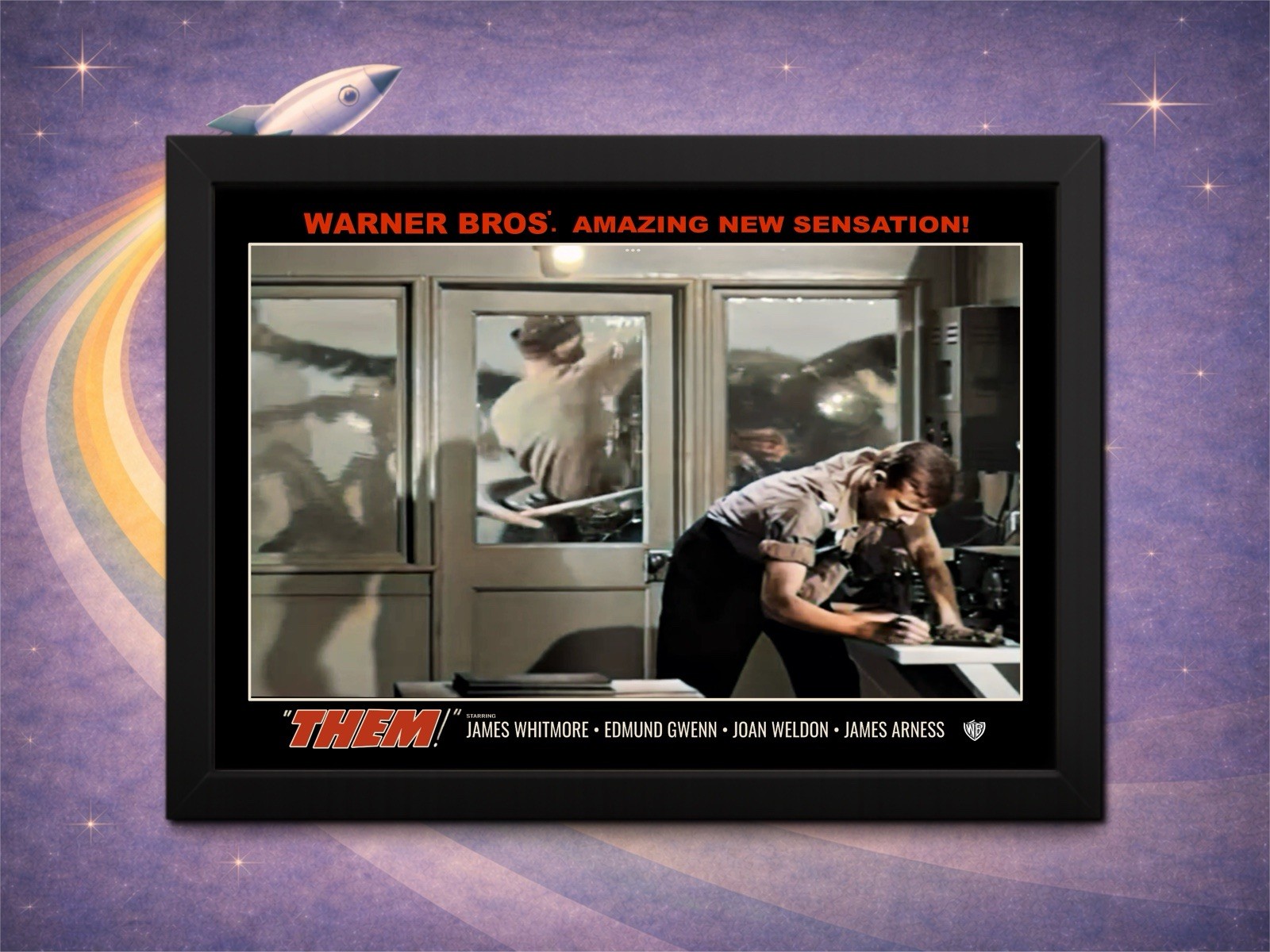 Framed Them 1954 Radio Room Scene | ClassicSciFi Framed Retro Sci-Fi Art 12×8