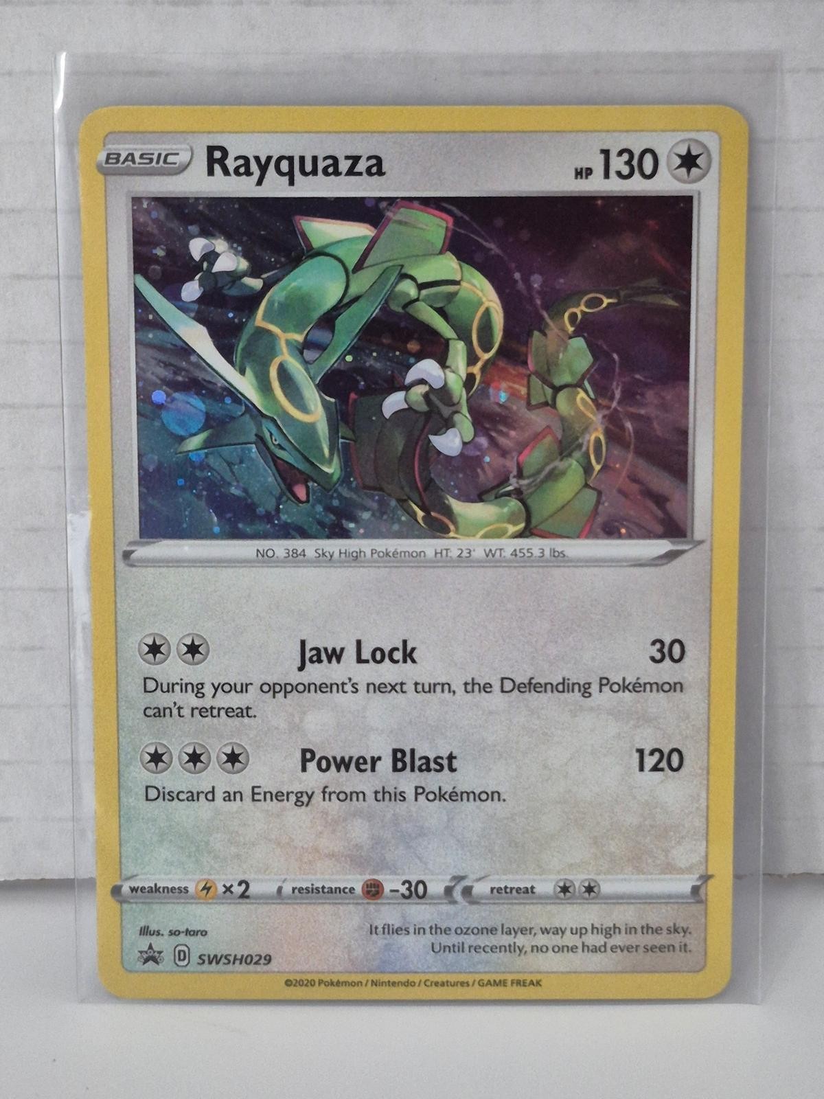 Rayquaza #SWSH029 SWSH: Sword & Shield Promo Cards nonsport Promo, Holo