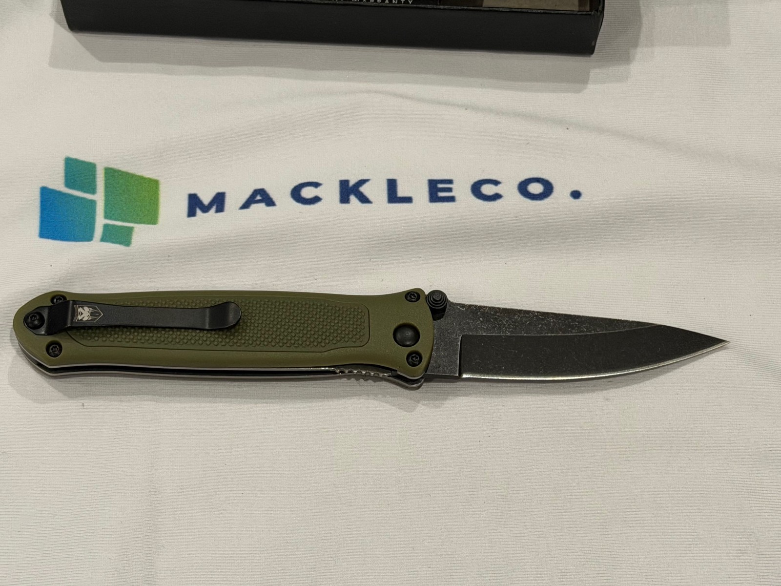 CobraTec Manual Open Pocket Knife Quick Strike G10 Knurled Rubber OD Green Cobra