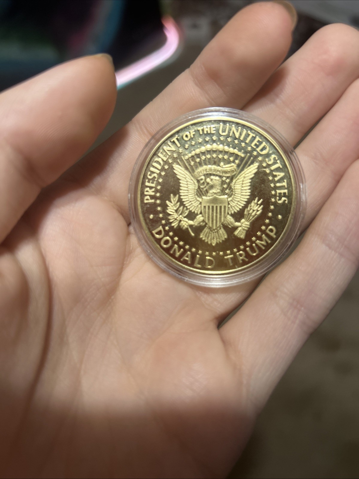 Donald Trump 47th President Gold Coin