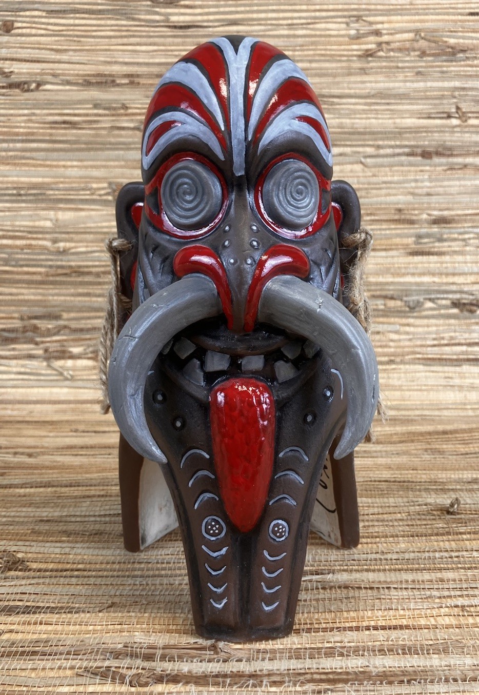 Inferno Room Backwater Tiki Mug Big Toe Munktiki Red & Brown ED Signed