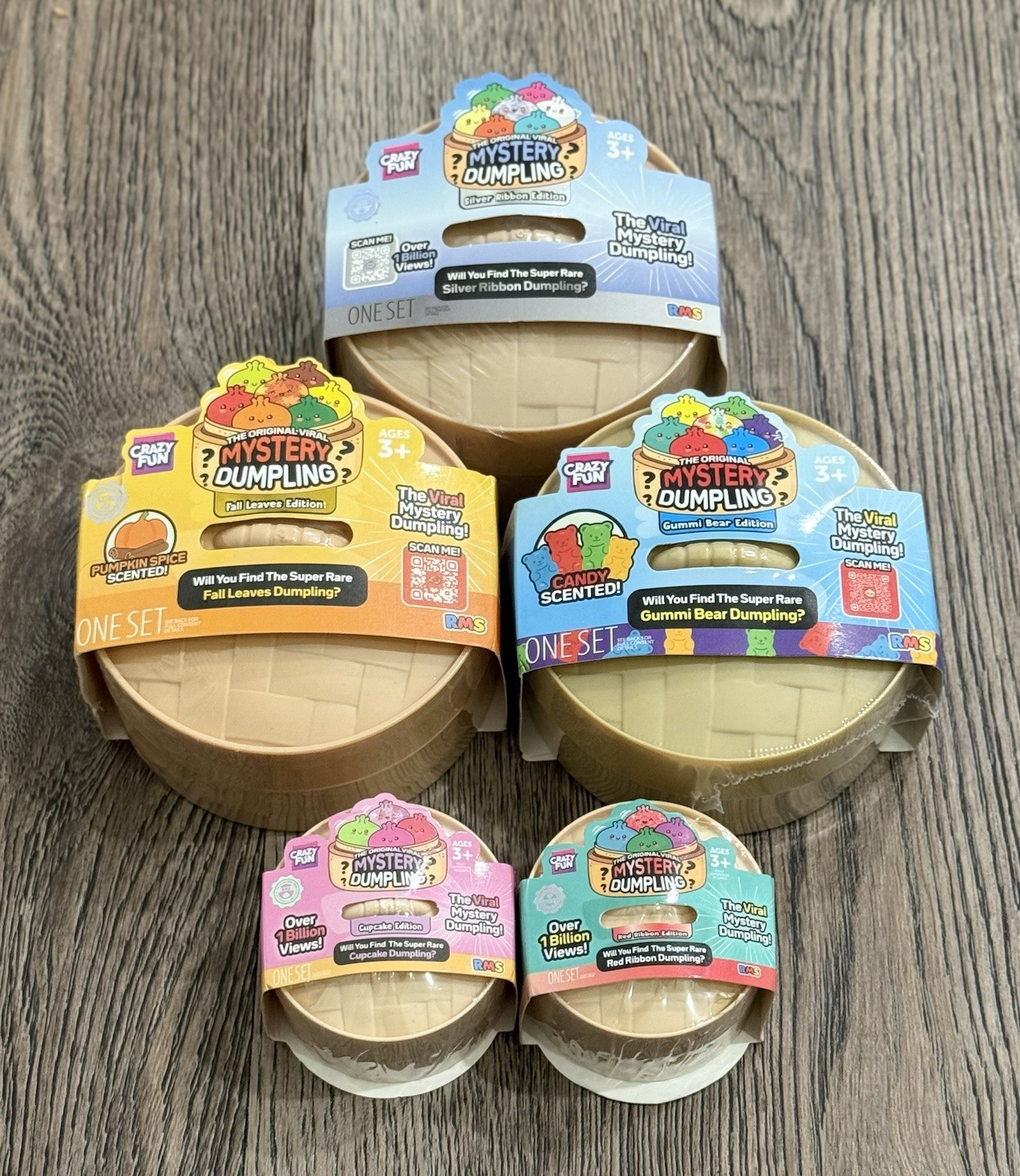 Five Below RMS Viral Squishy Mystery Dumpling Lot Of 5 - 100% Authentic