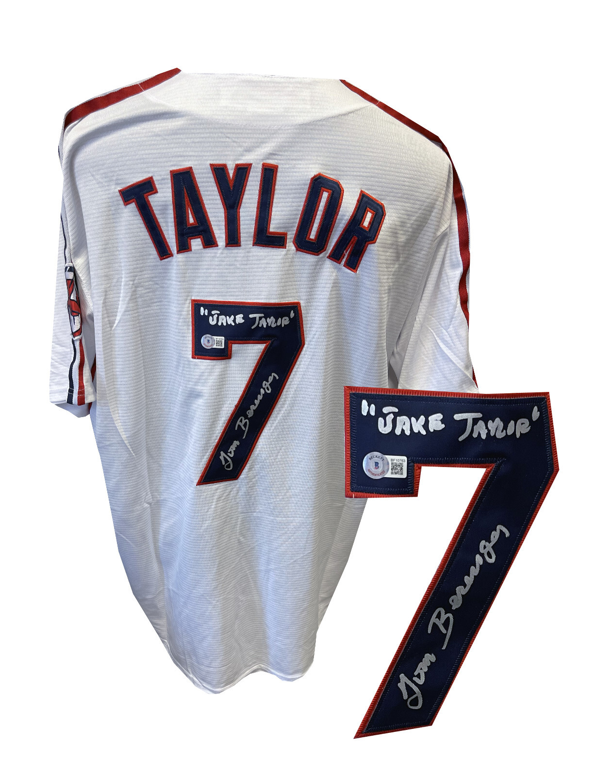 TOM BERENGER SIGNED MAJOR LEAGUE CLEVELAND JERSEY AUTOGRAPH BECKETT BAS COA 