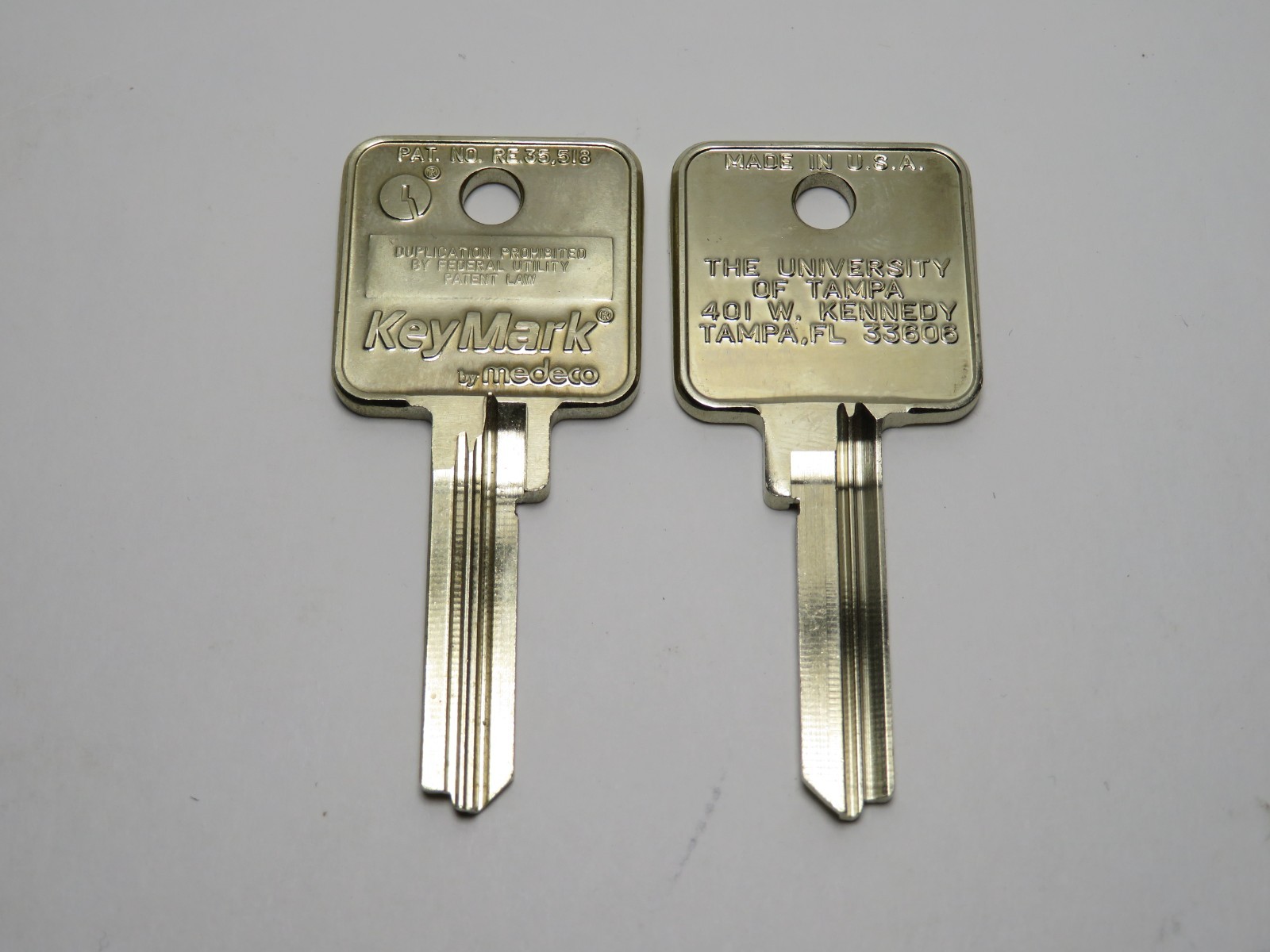 (2X) MEDECO - Uncut Square Headed Key Blanks (2X) MEDECO - Uncut Square Headed Key Blanks