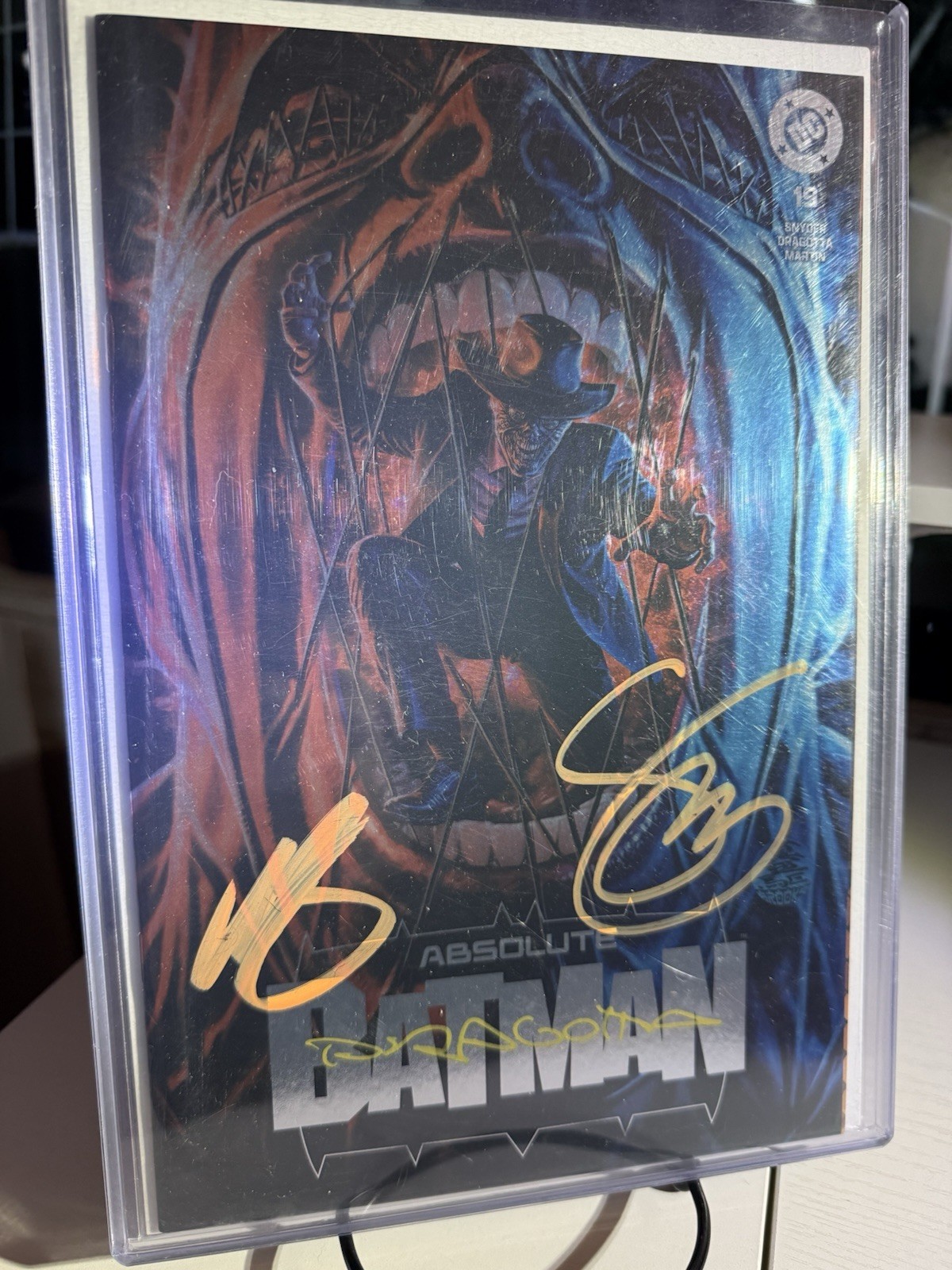 SUPER RARE 3X SIGNED FOIL ABSOLUTE BATMAN #19 ,SNYDER,DRAGOTTA,BROOKS COA MINT SUPER RARE 3X SIGNED FOIL ABSOLUTE BATMAN #19 ,SNYDER,DRAGOTTA,BROOKS COA MINT