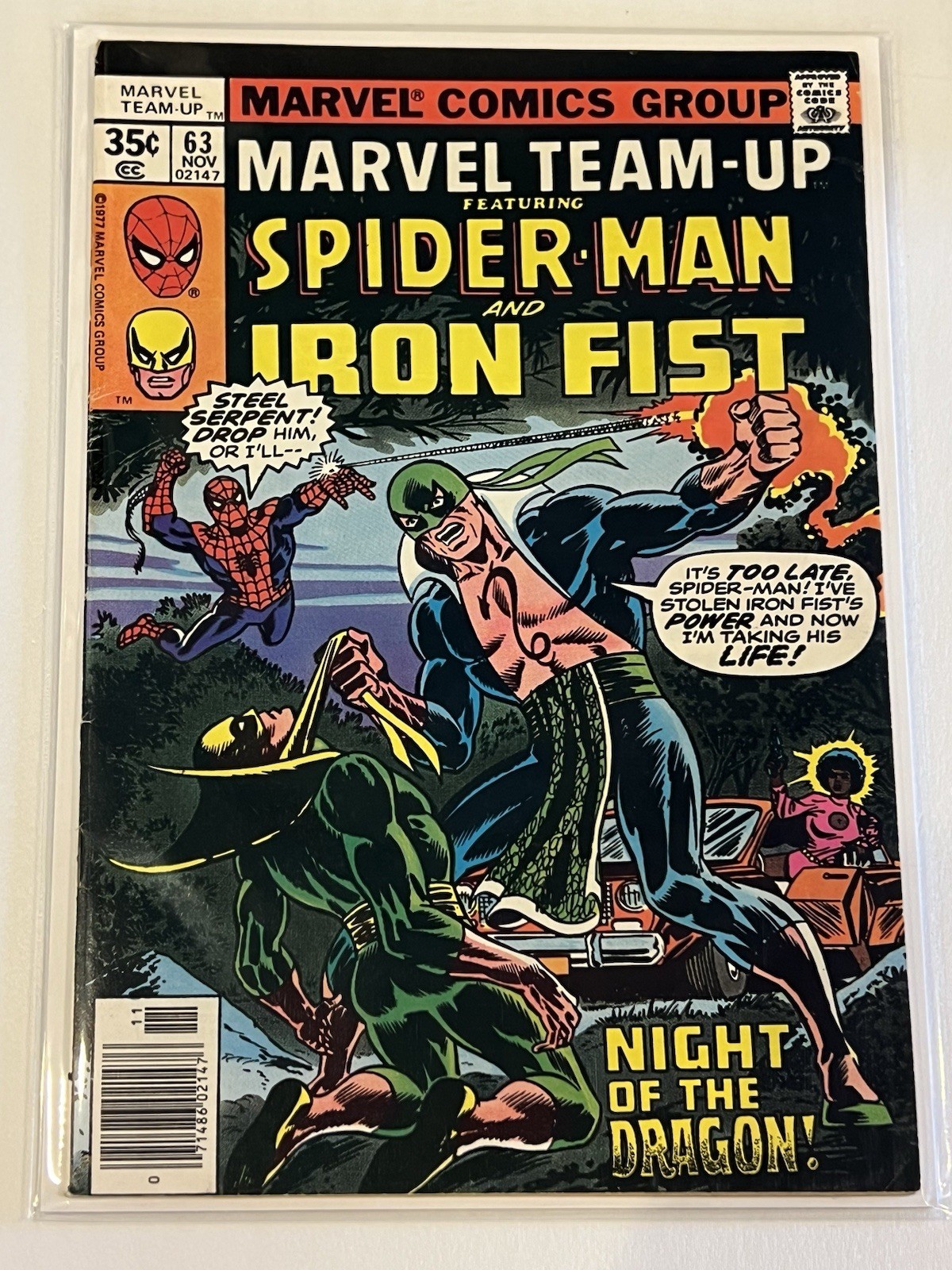 Marvel Team-Up #63 1977 Spider-Man Iron Fist John Byrne Claremont Newsstand
