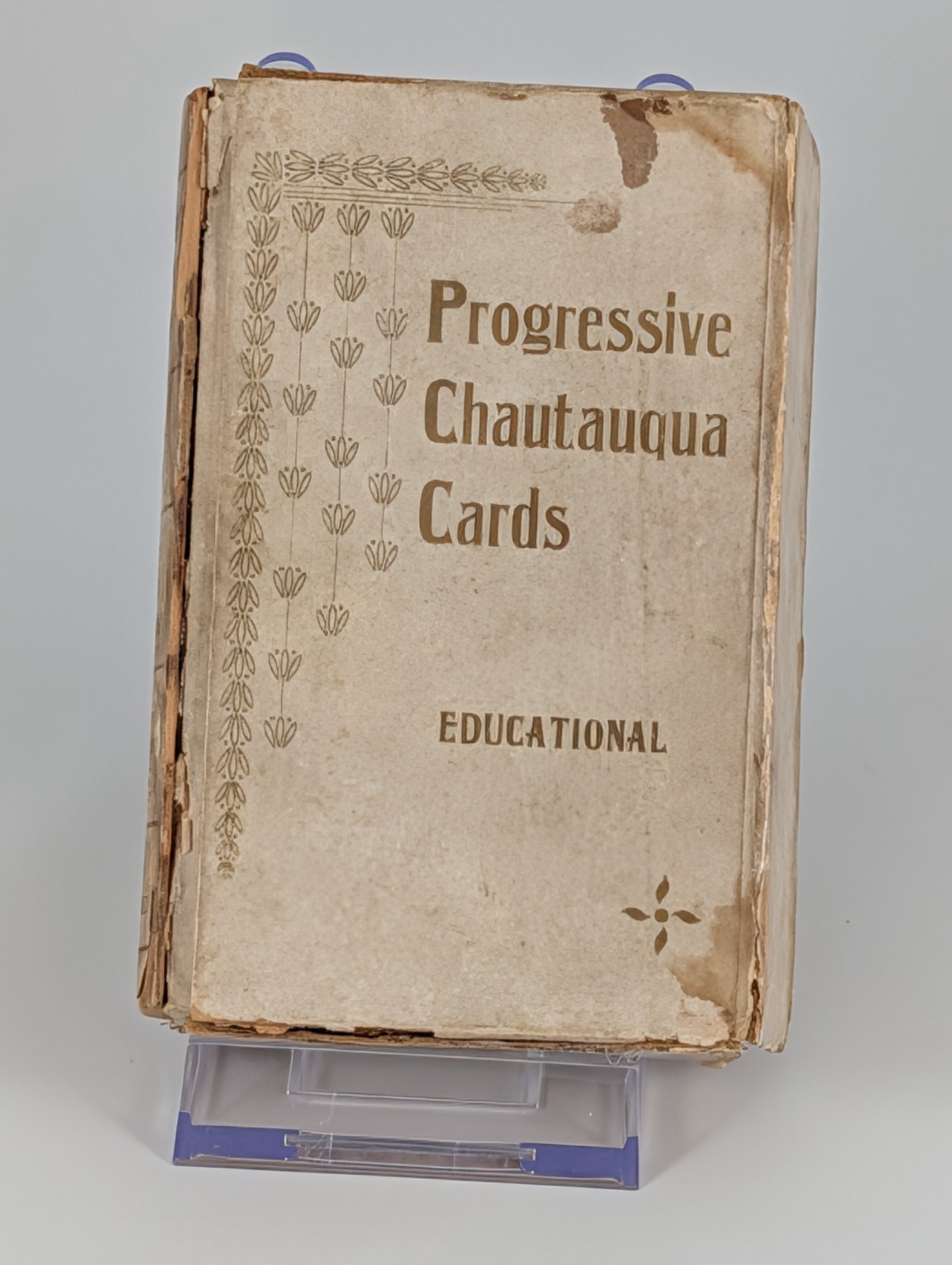 1897 Antique Progressive Chautauqua Educational Card Game Complete w/ Box
