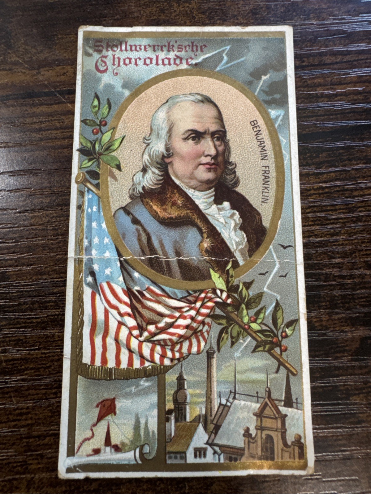 1897 Benjamin Franklin Stollwerck Chocolates Album - 1 RARE