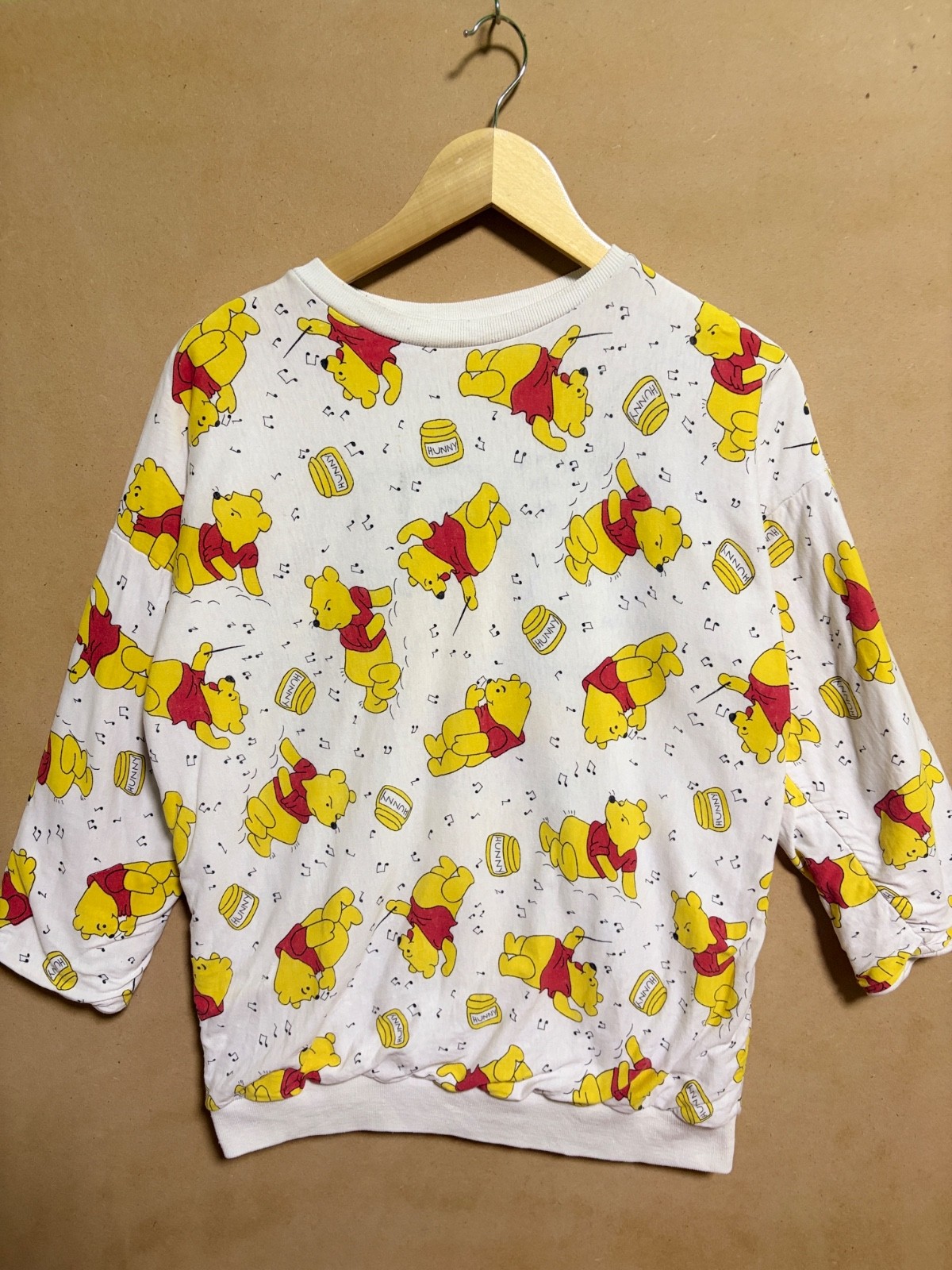 Vintage 80s Winnie The Pooh Reversible Sweatshirt AOP Threads Clothing Co 1987 Vintage 80s Winnie The Pooh Reversible Sweatshirt AOP Threads Clothing Co 1987