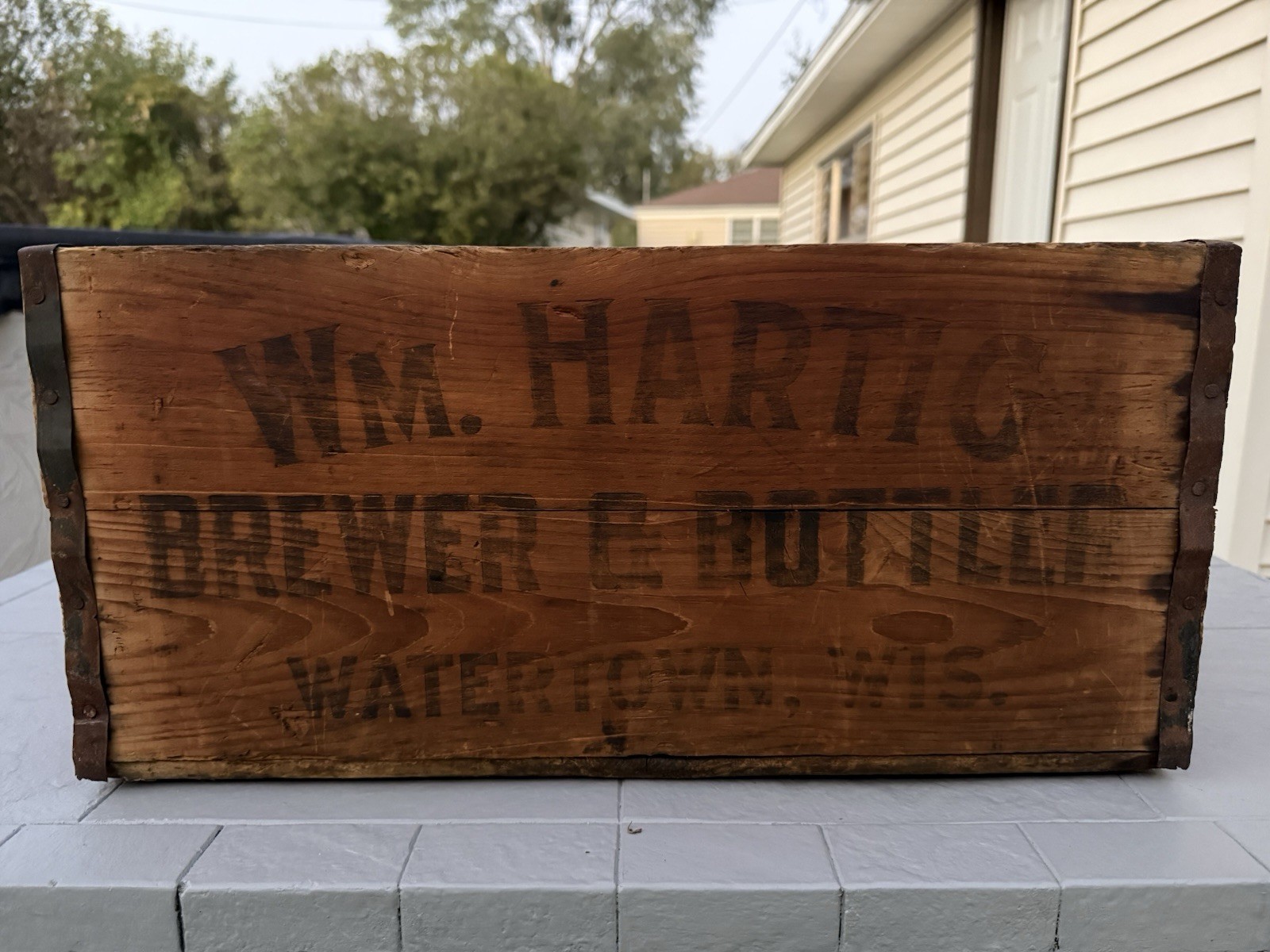 Rare Vintage WM Hartig Pre-Prohibition Beer Crate with Dividers - Watertown, WI Rare Vintage WM Hartig Pre-Prohibition Beer Crate with Dividers - Watertown, WI