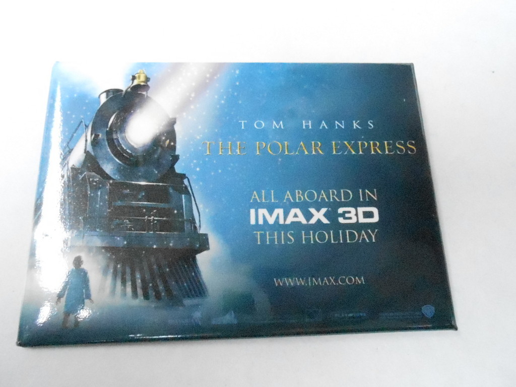 VINTAGE PINBACK BUTTON #61- 065 - MOVIE - THE POLAR EXPRESS