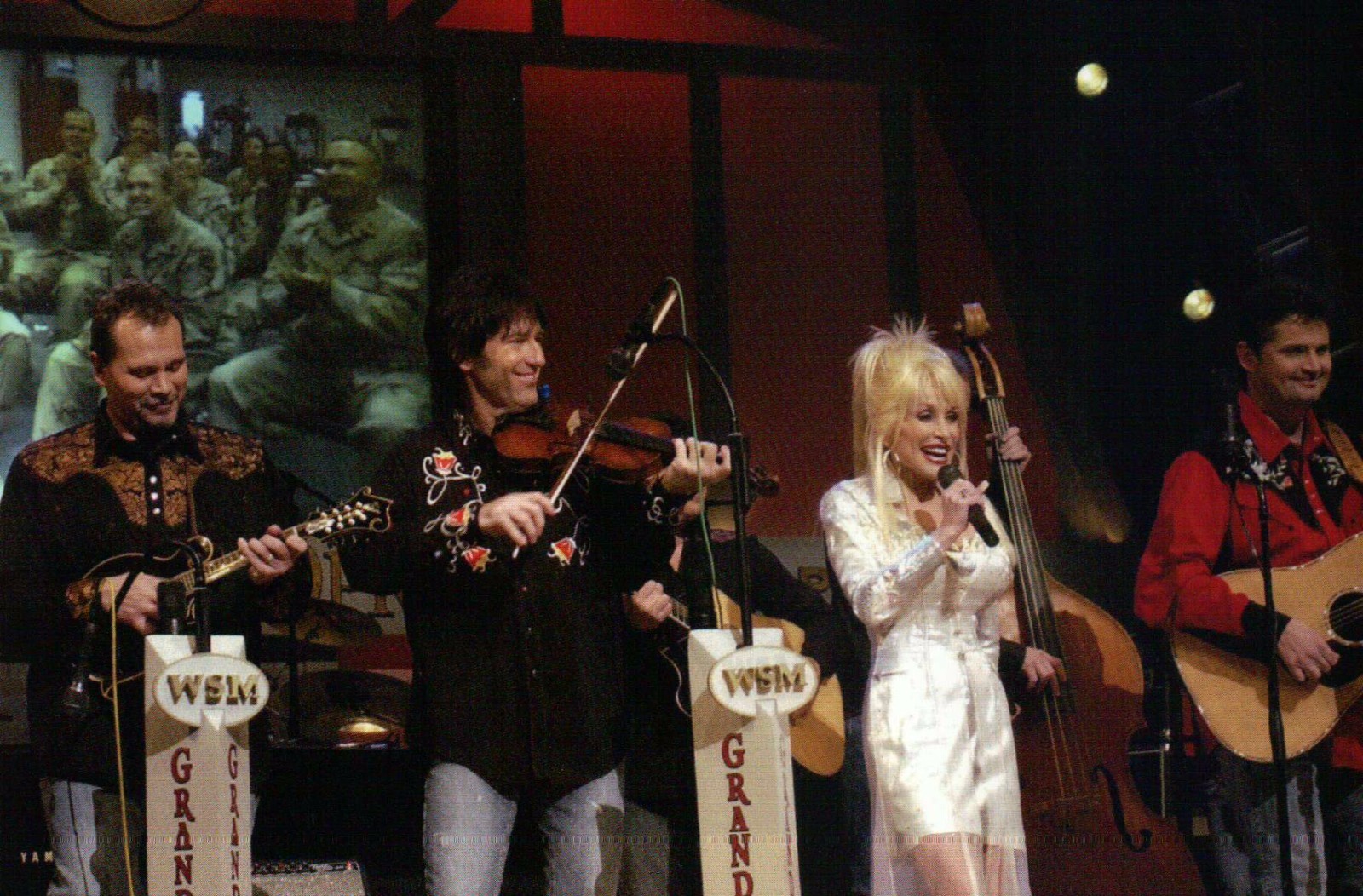 Dolly Parton Grand Ole Opry in Nashville Tennessee for US Soldiers Iraq Postcard