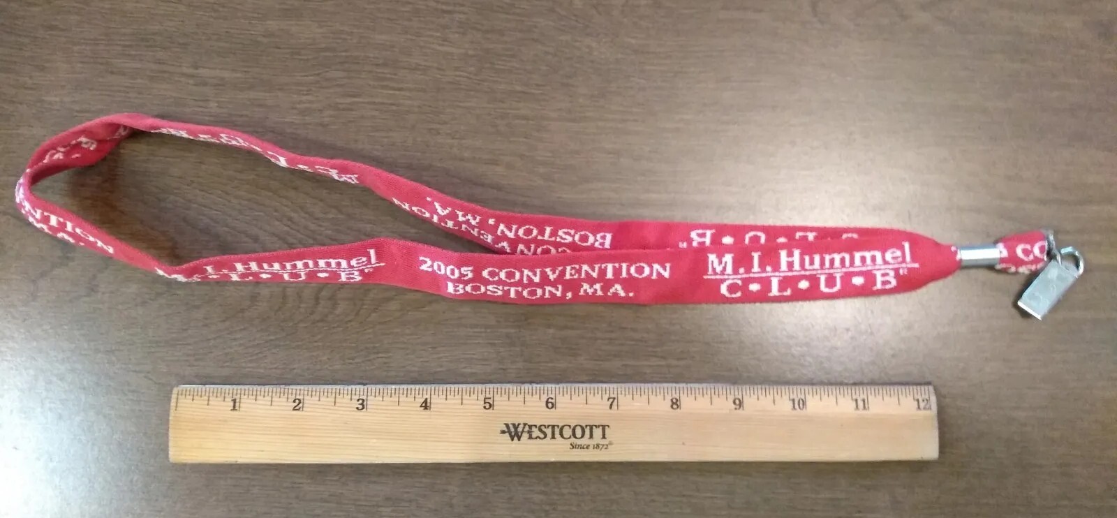 Hummel Convention Lanyard 2005 Red Collectible Boston Massachusetts