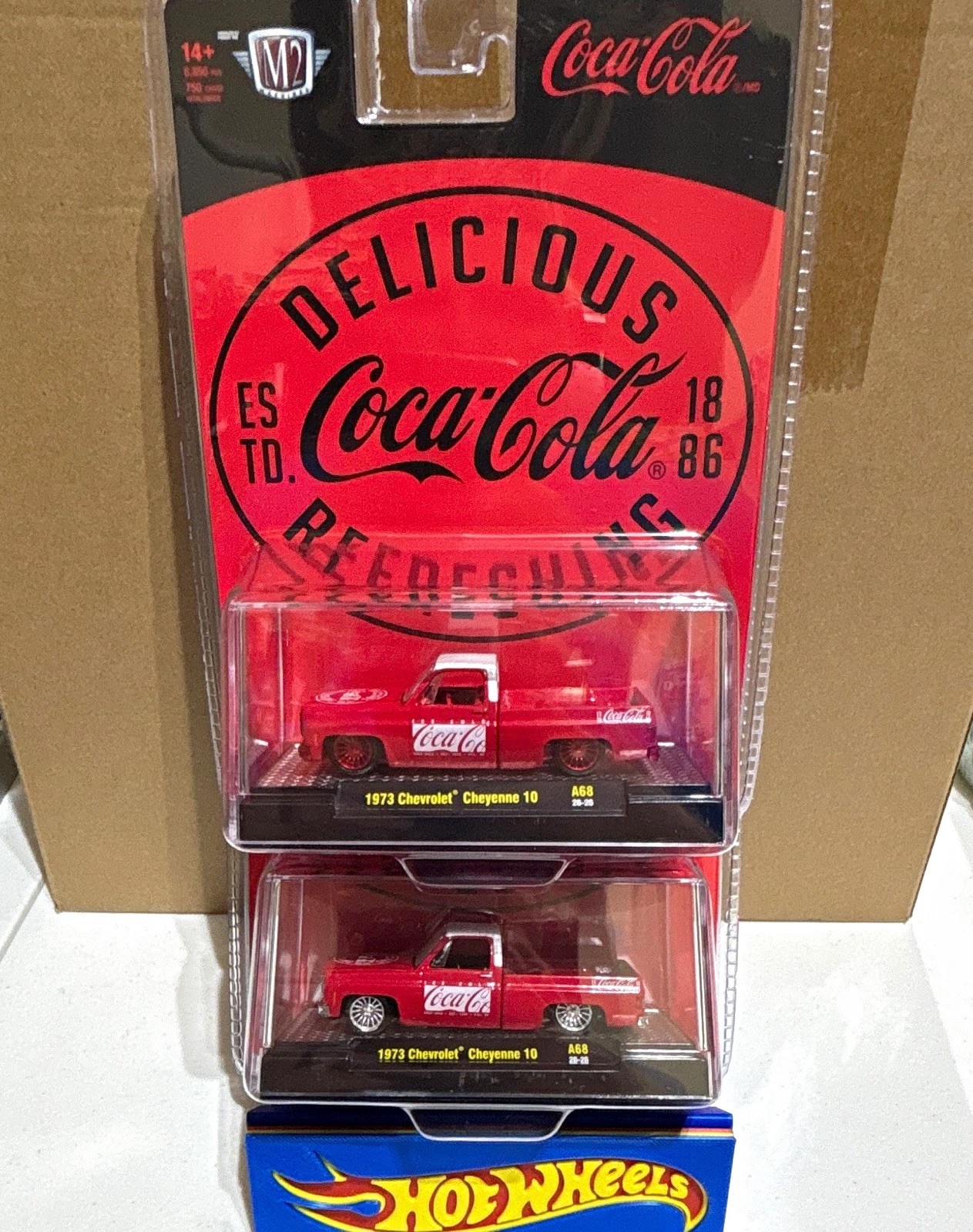 Coca-Cola M2 Machines *CHASE* and regular 1973 Chevrolet Cheyenne 10