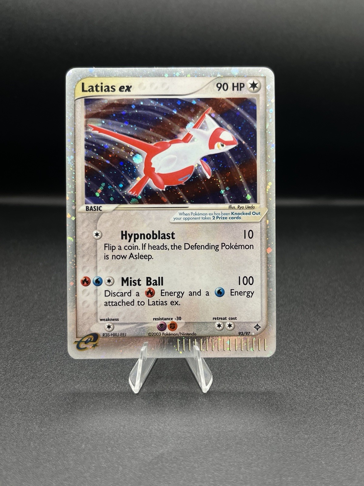 Latias Ex 93/97 Ex Dragon Pokemon Card Vintage Eng MP