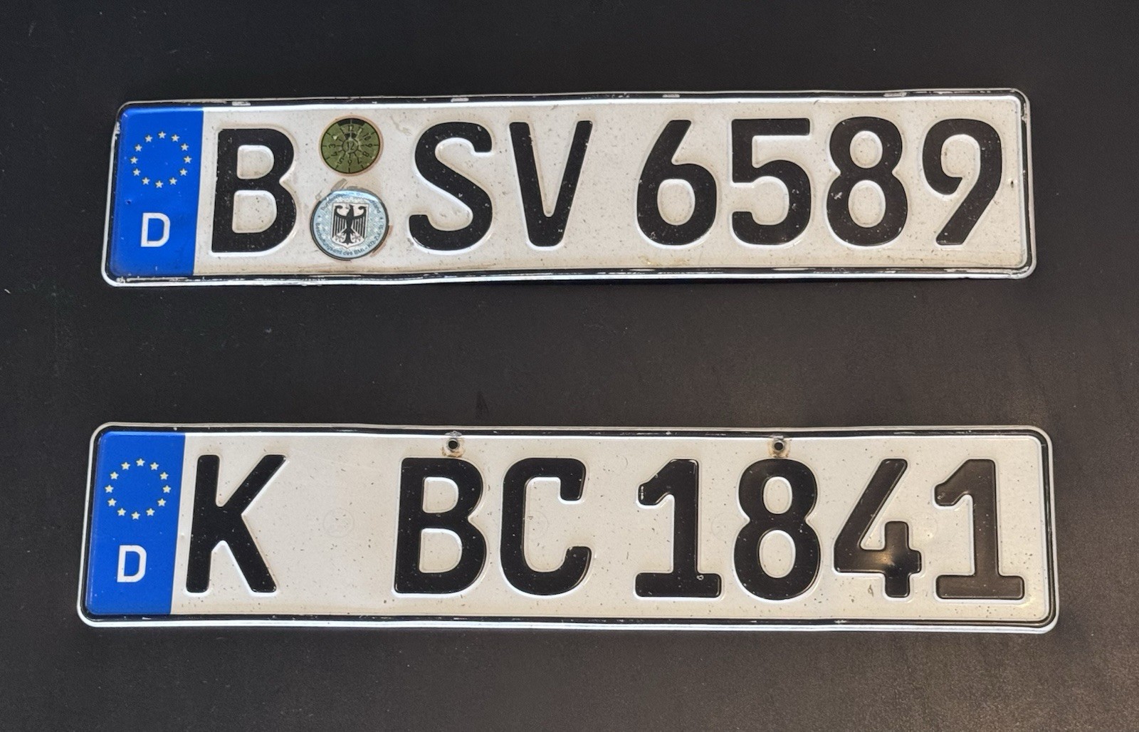 Set 2 Bavarian German Car License Plates Regensburg Vehicle Registration Number Set 2 Bavarian German Car License Plates Regensburg Vehicle Registration Number