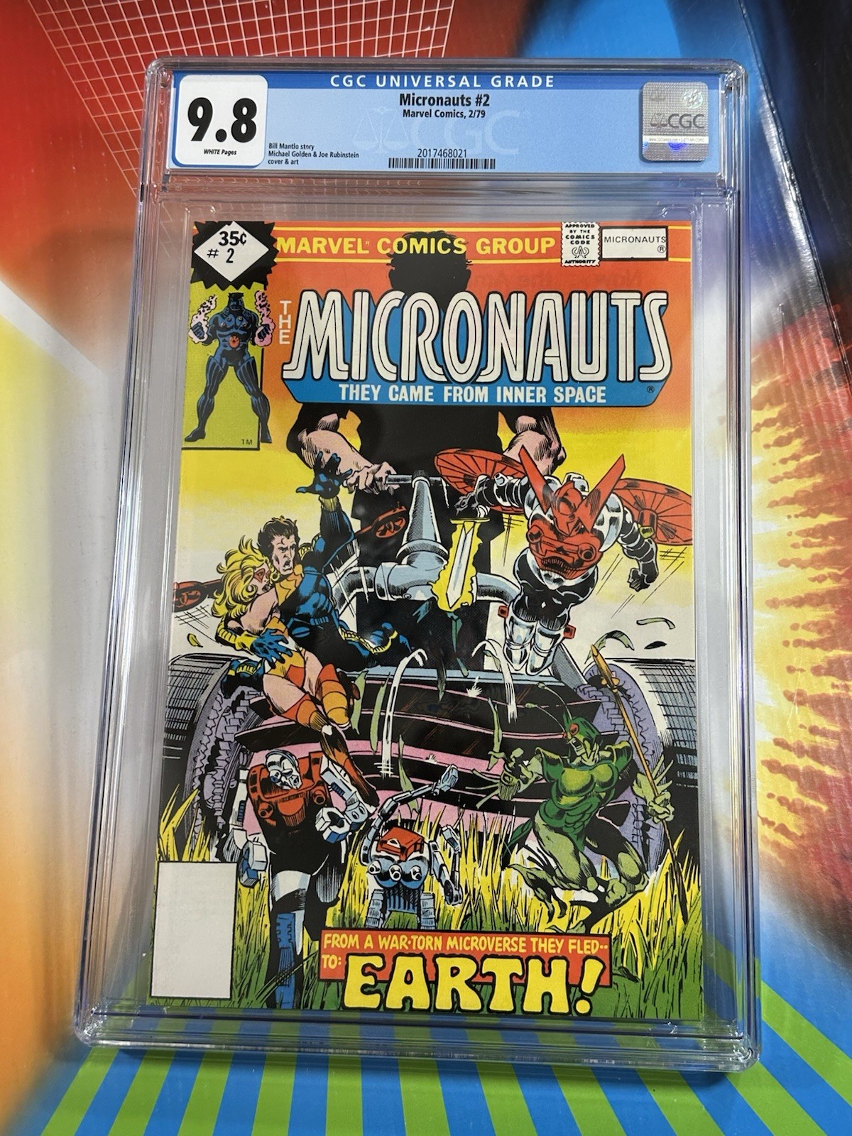 MICRONAUTS #2 CGC 9.8 NM/MT 1979 MARVEL COMICS 1ST APPEARANCE ON EARTH MICRONAUTS #2 CGC 9.8 NM/MT 1979 MARVEL COMICS 1ST APPEARANCE ON EARTH