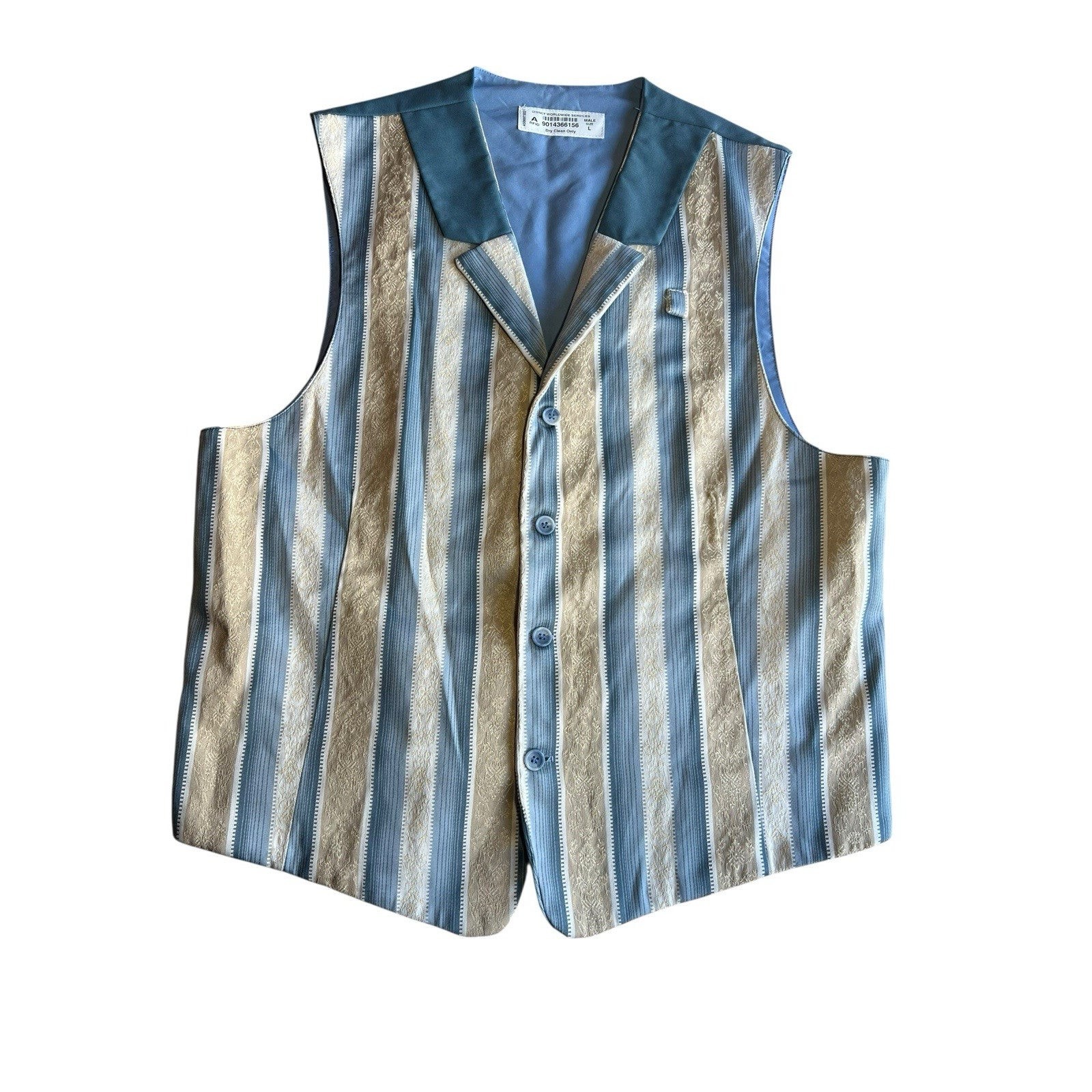 Vintage 1990's Disneyland Anaheim Men Cast Member Vest Dapper Day Walt Disney L