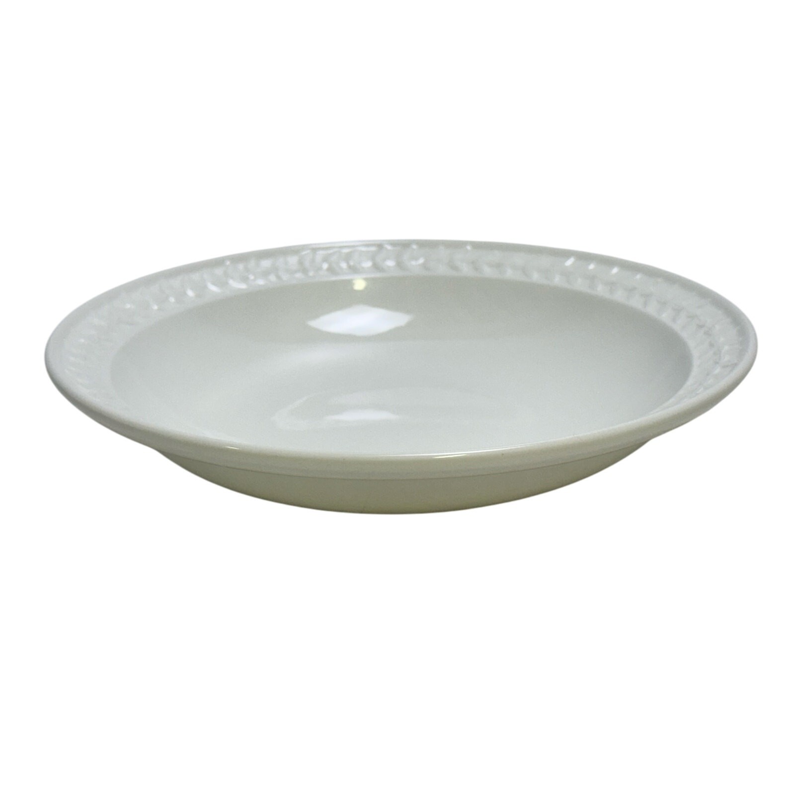 Portmeirion 1998-2006 Retired \'Options\' Embossed Smooth Laurel Rim Soup Bowl Portmeirion 1998-2006 Retired \'Options\' Embossed Smooth Laurel Rim Soup Bowl