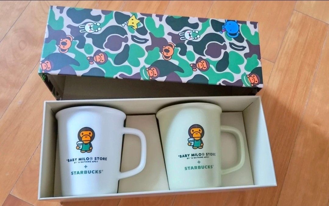 Starbucks Korea x Baby Milo BAPE Limited Edition Ceramic Mug Set Starbucks Korea x Baby Milo BAPE Limited Edition Ceramic Mug Set