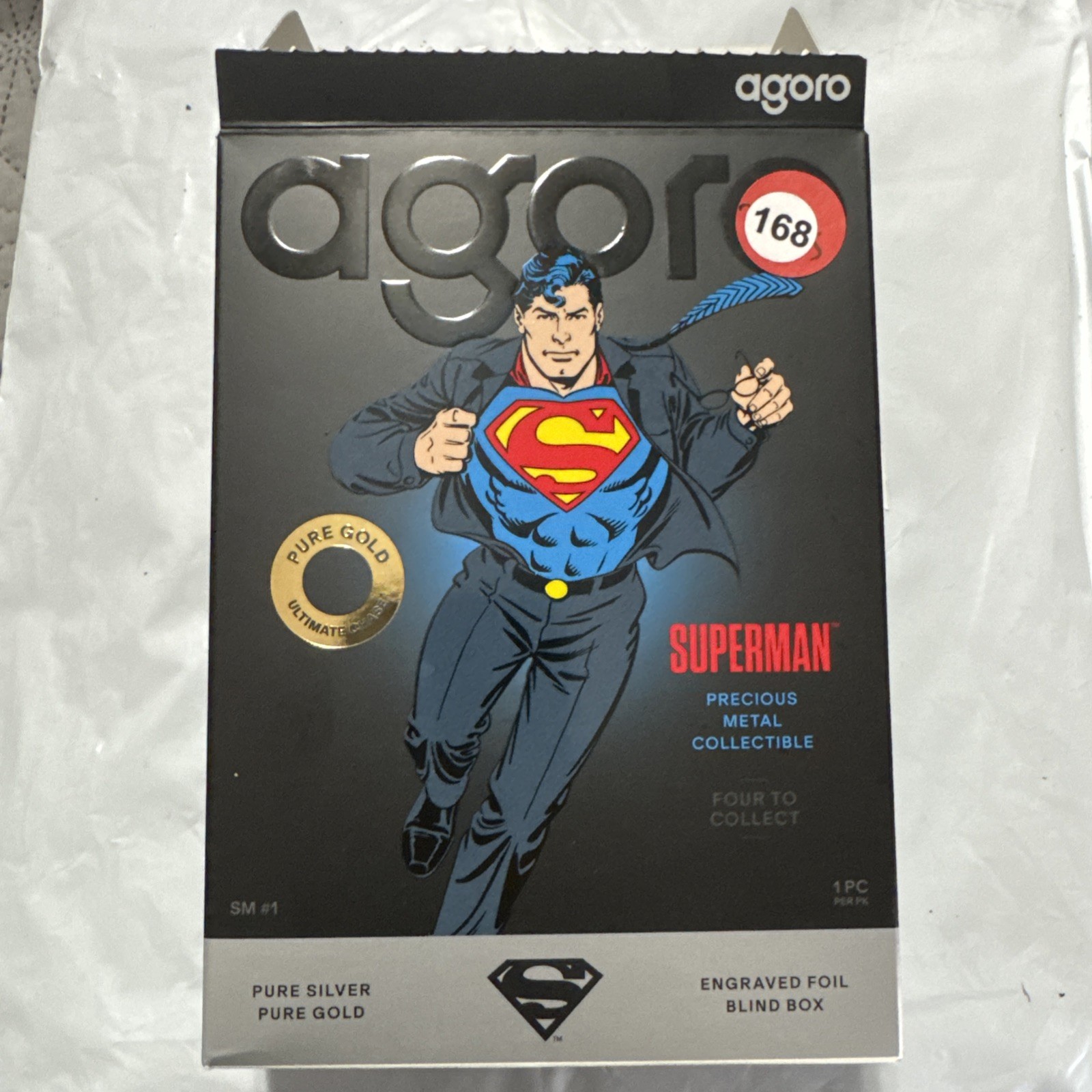Agoro DC Superman #1 5g .999 Pure Silver Collectible – Limited Edition #965/3450