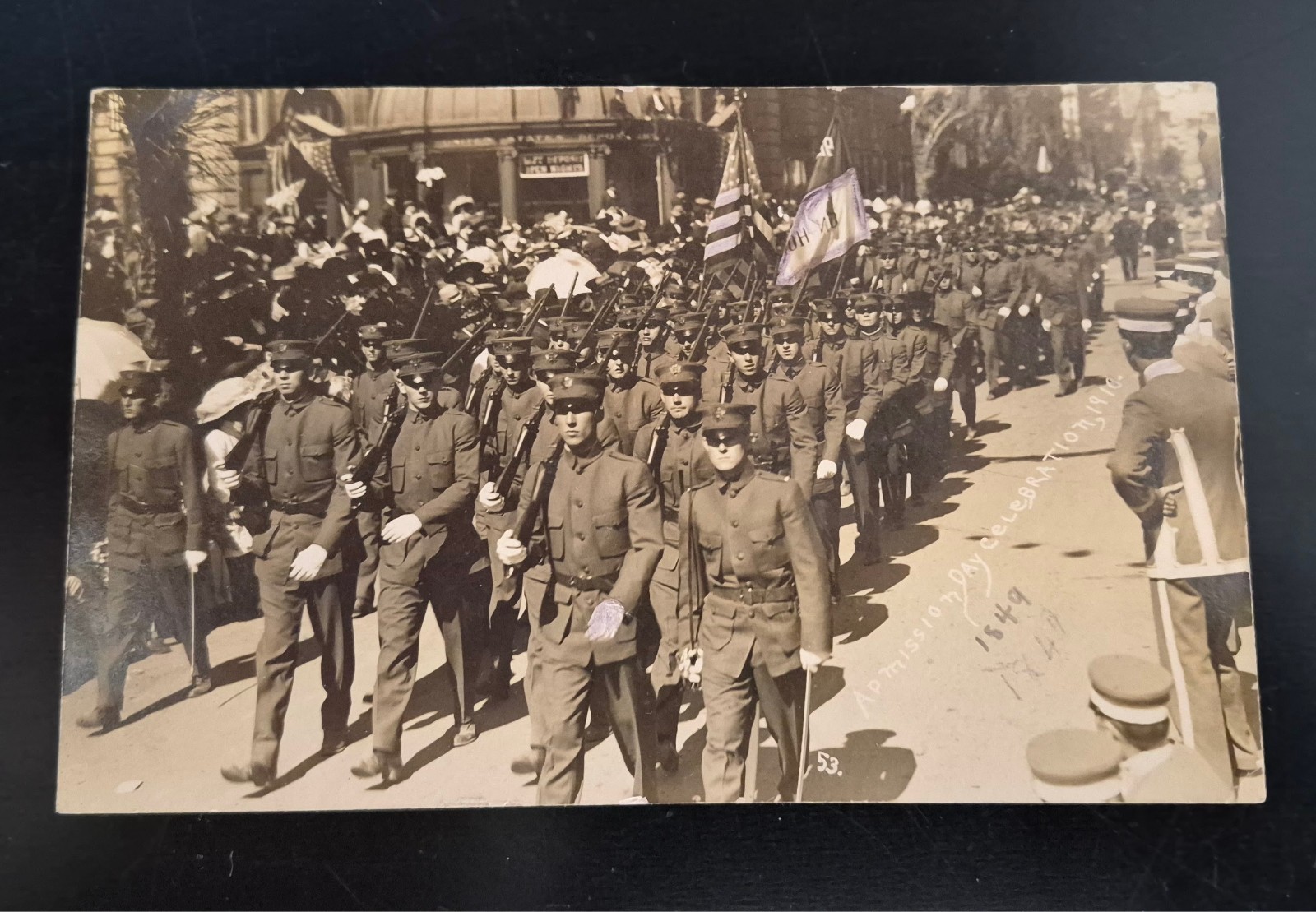 1910 San Francisco RPPC Postcard-Marines Parade-1849 Gold Rush Admission Day 1910 San Francisco RPPC Postcard-Marines Parade-1849 Gold Rush Admission Day