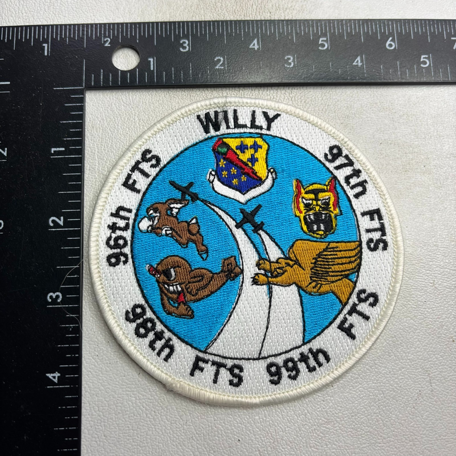 Vtg Air Force 96TH 97TH 98TH 99TH FLYING TRAINING SQUADRON WILLY Patch 65SU