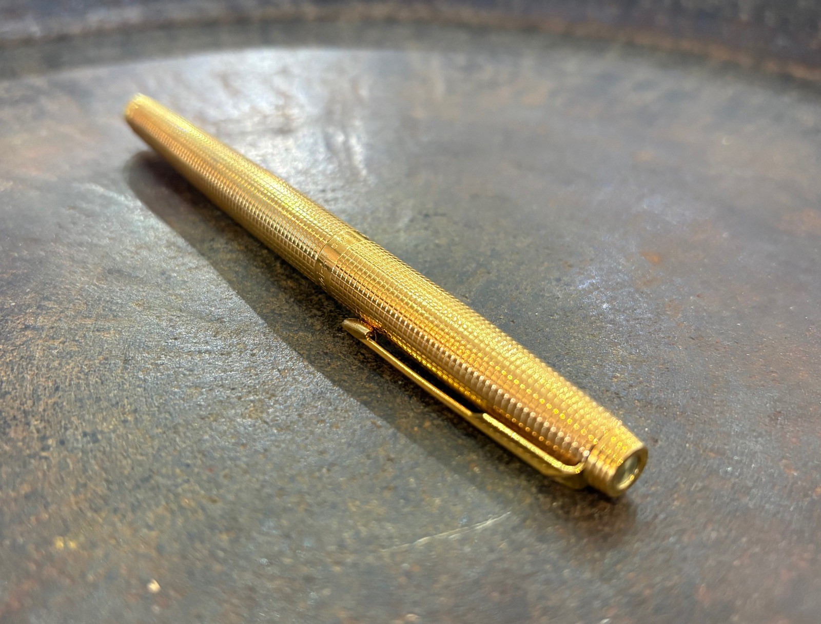 Vintage 70s Parker 75 Insignia Gold Plated Fountain Pen \'YCG\'