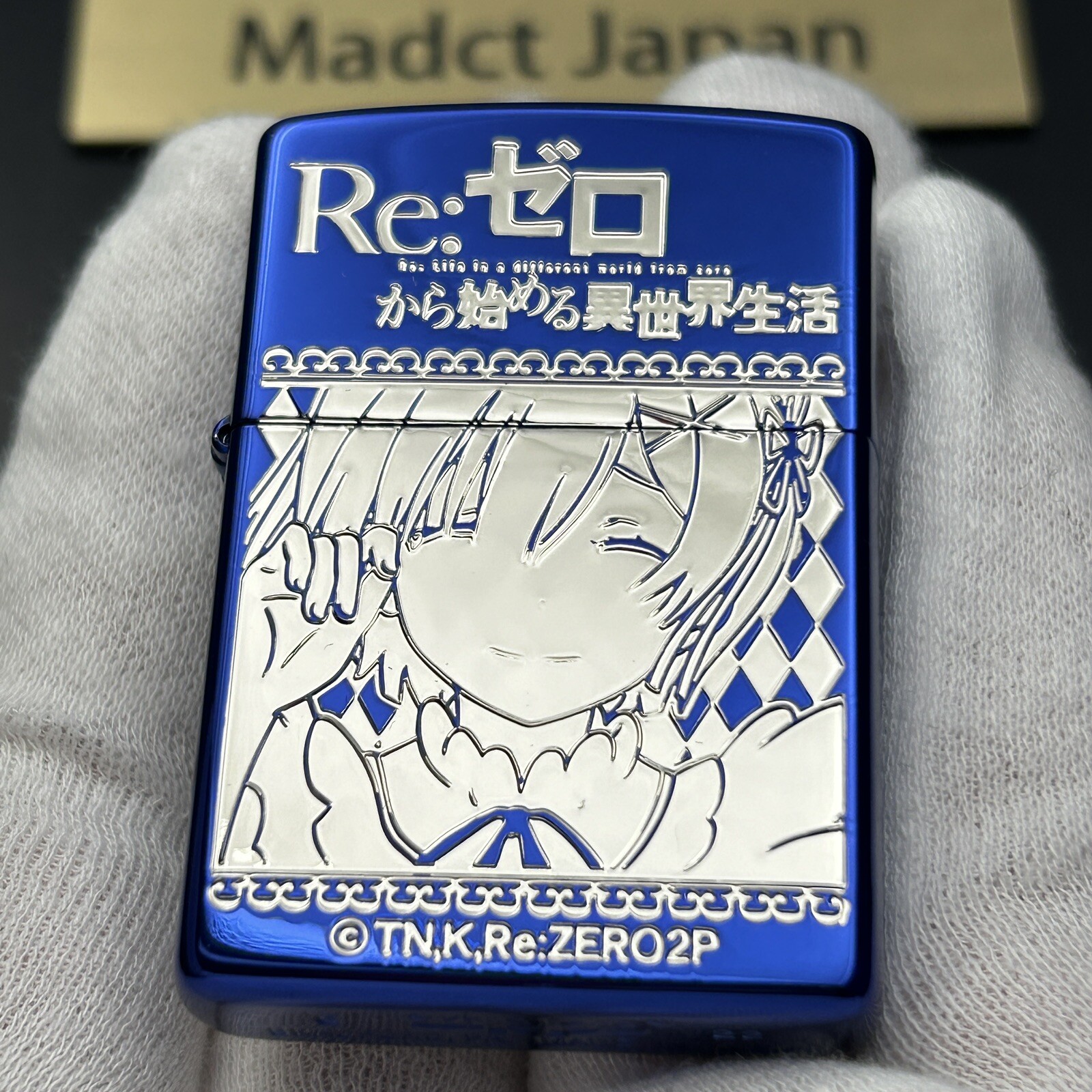 Zippo Re Zero Starting Life in Another World Rem Lighter Ion Blue Silver Japan Zippo Re Zero Starting Life in Another World Rem Lighter Ion Blue Silver Japan