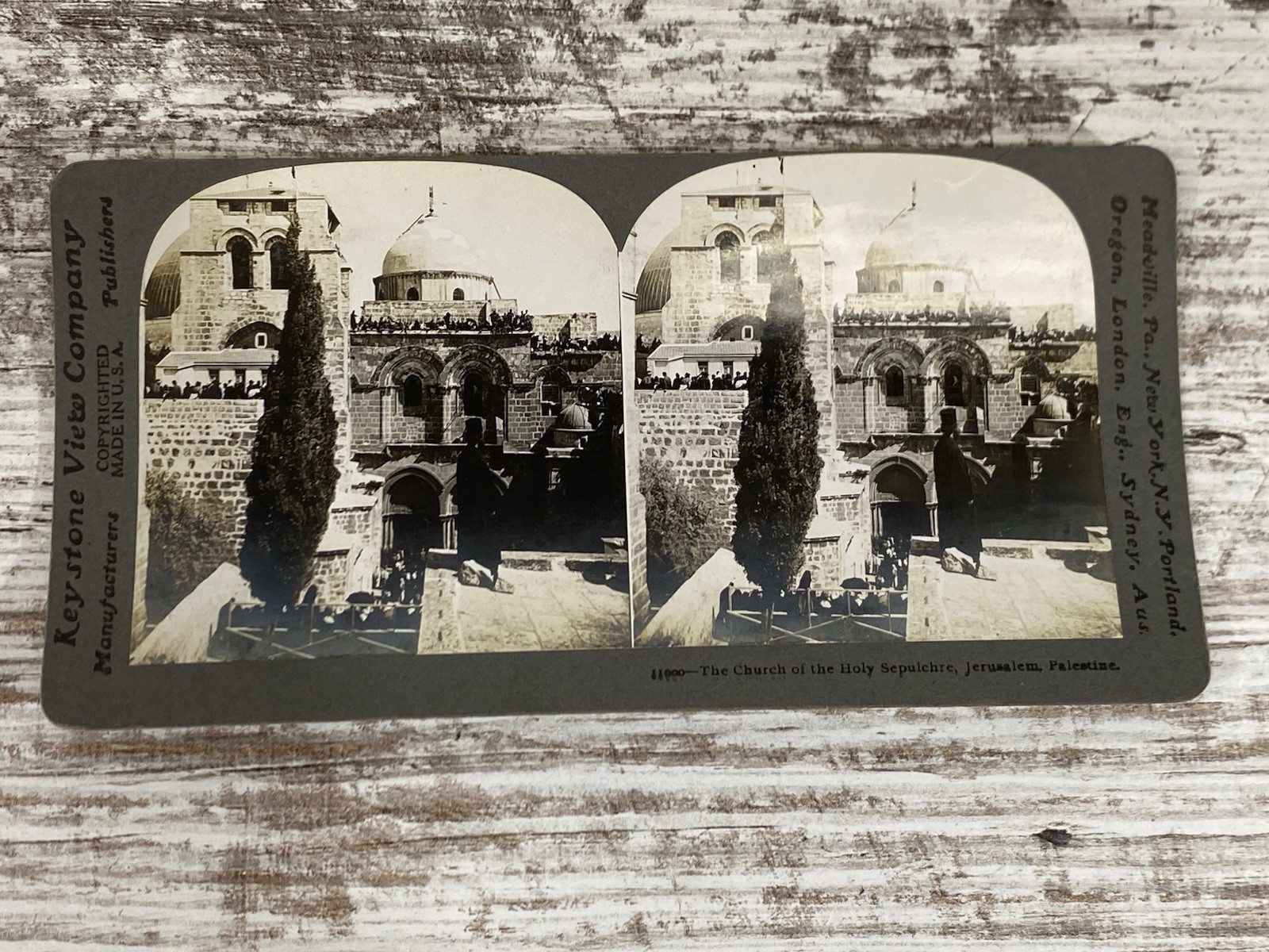 Church of the Holy Sepulchre Stereoview Keystone View Co. Early 1900s