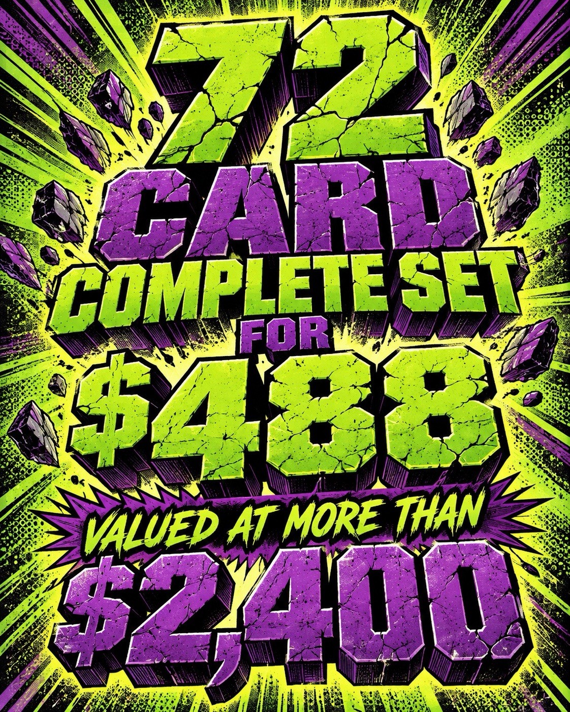 2003 Topps Marvel Incredible Hulk COMPLETE 72 Card Set #1-72 Rare Full Set NM