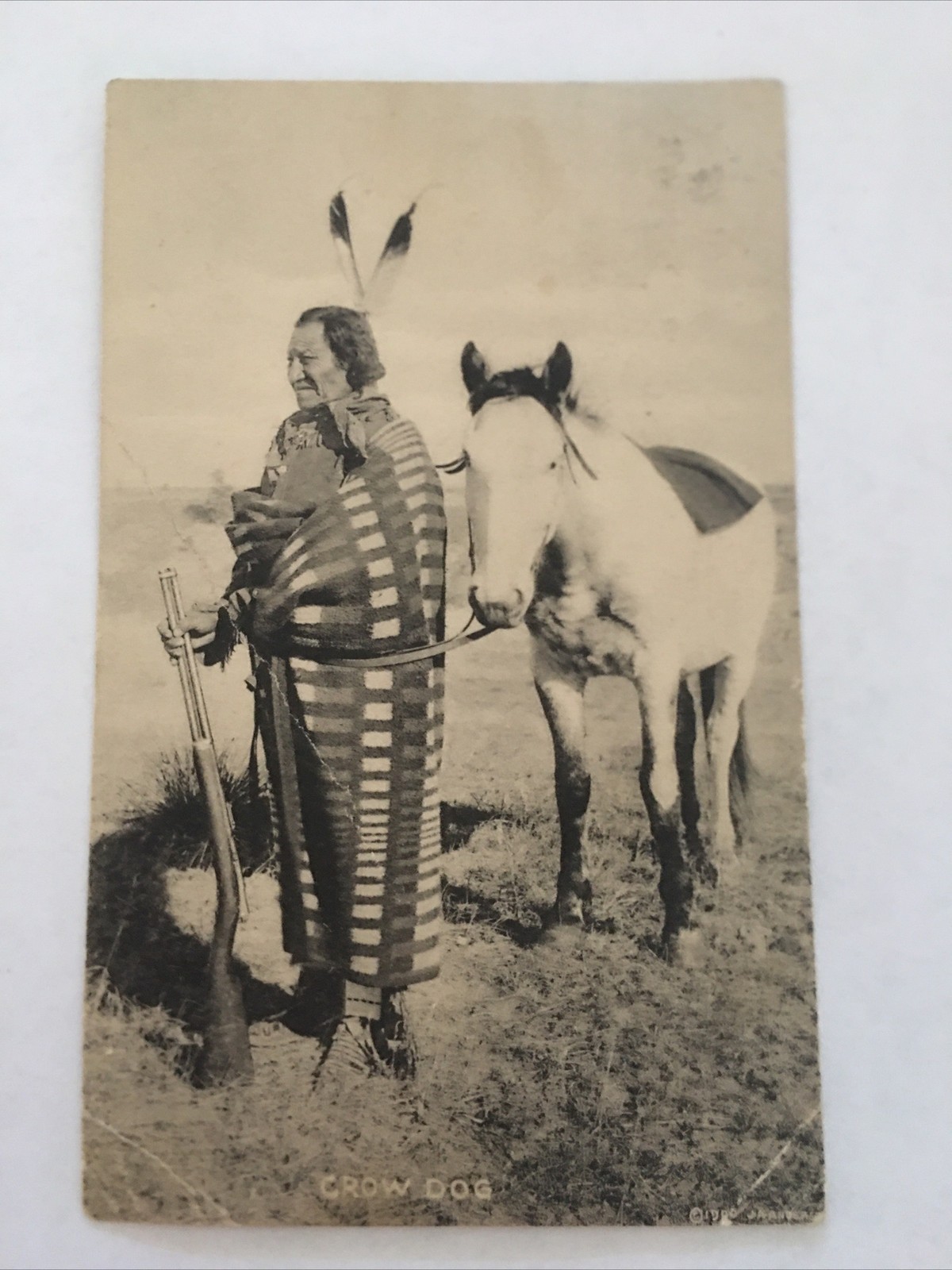 Crow Dog To Ogilvie Minnesota Antique Postcard