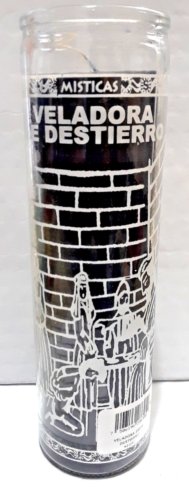 Veladora Negra De DESTIERRO (Exile) Black Candle, Desterrar Personas/Keep Away